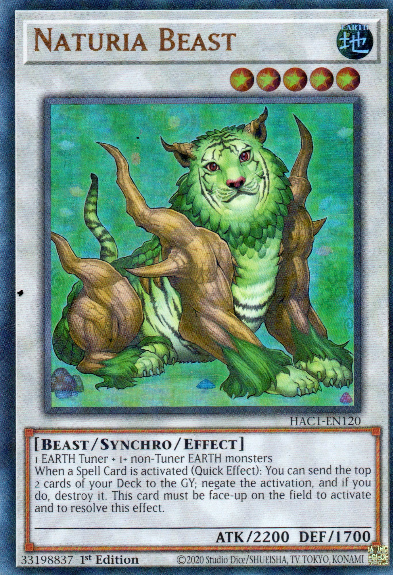 Naturia Beast HAC1-EN120 Ultra rare