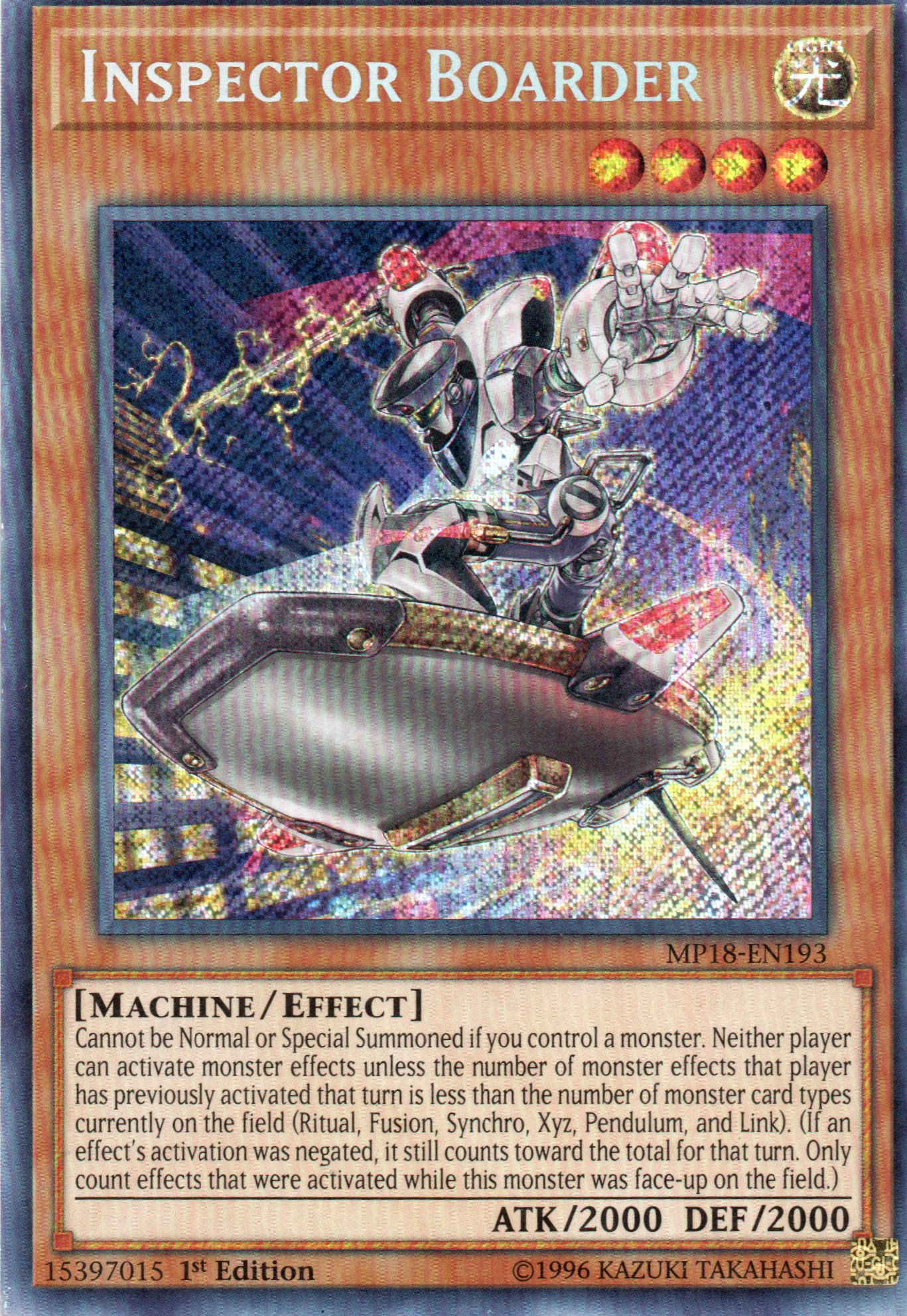 Inspector Boarder MP18-EN193 Secret rare