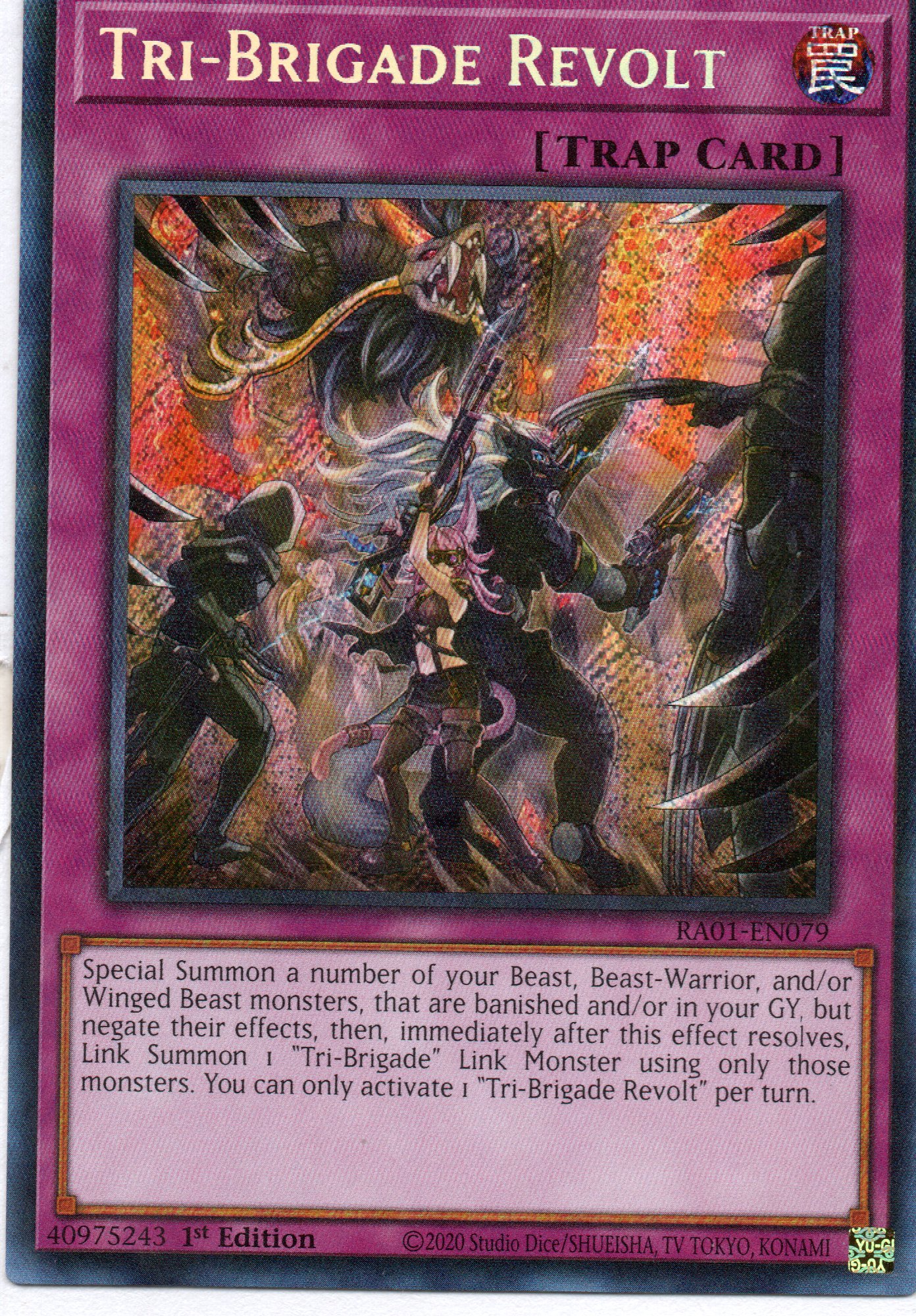Tri-Brigade Revolt RA01-EN079 Secret rare