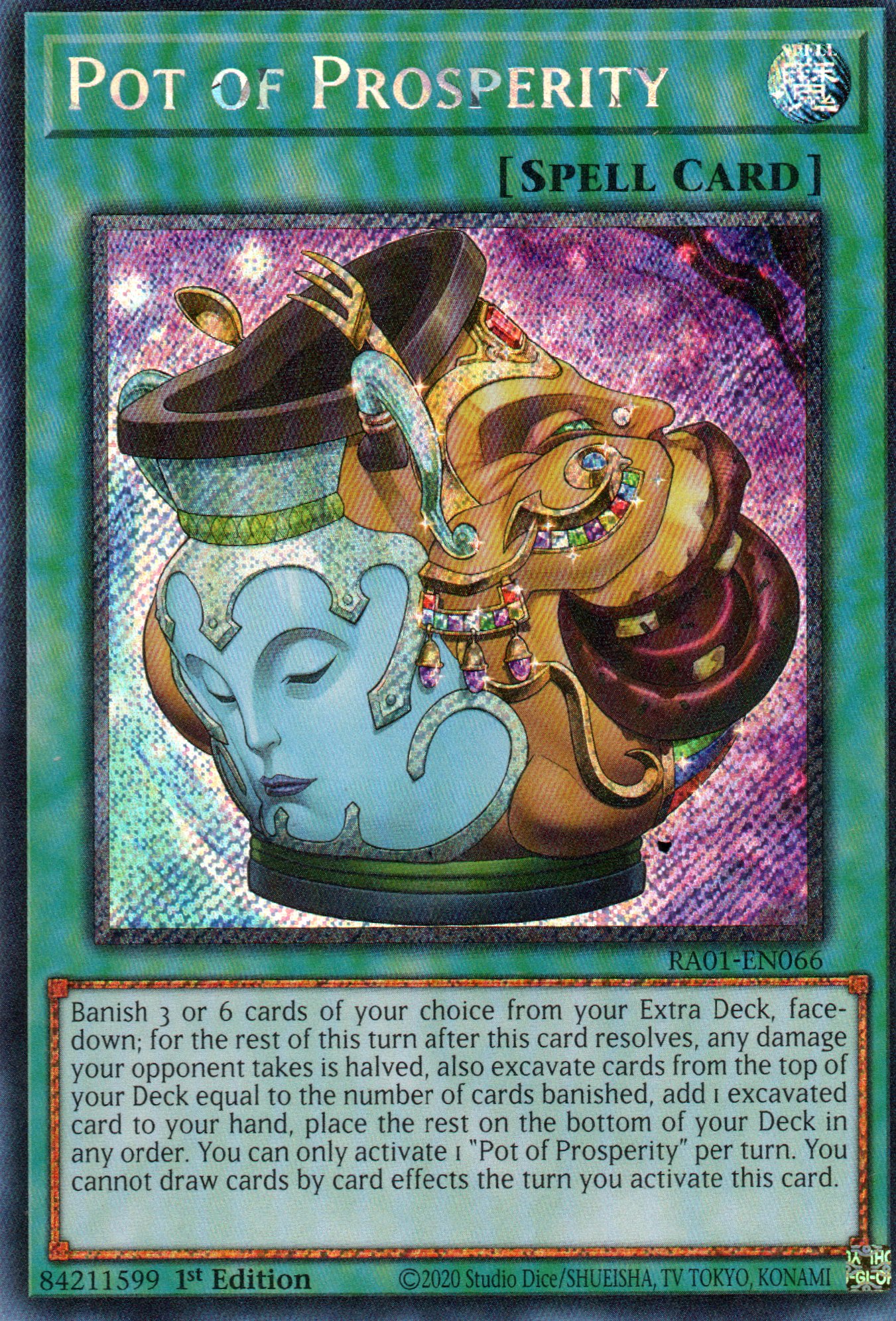 Pot of Prosperity RA01-EN066 Platinum rare