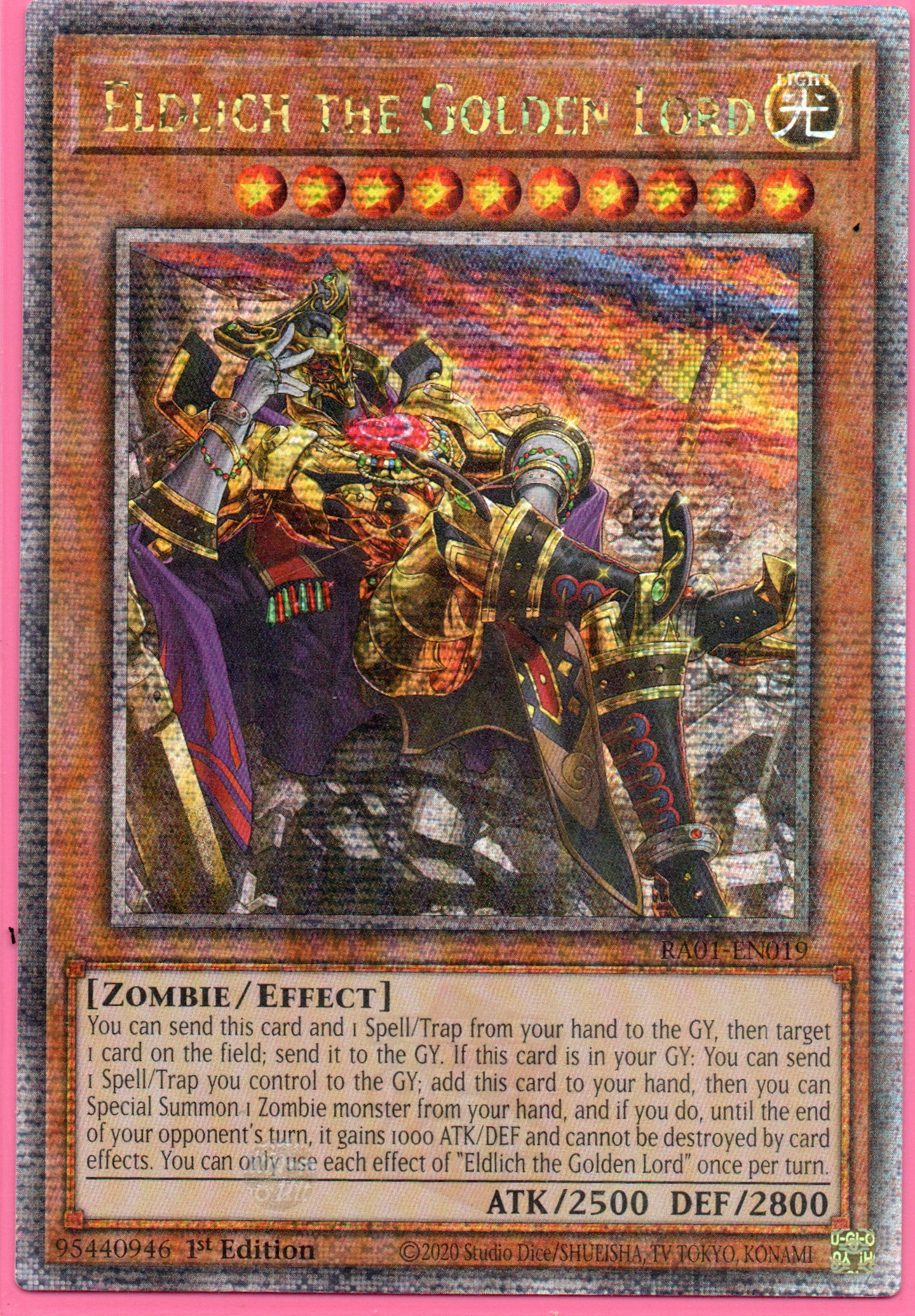 Eldlich the Golden Lord RA01-EN019 Quarter rare