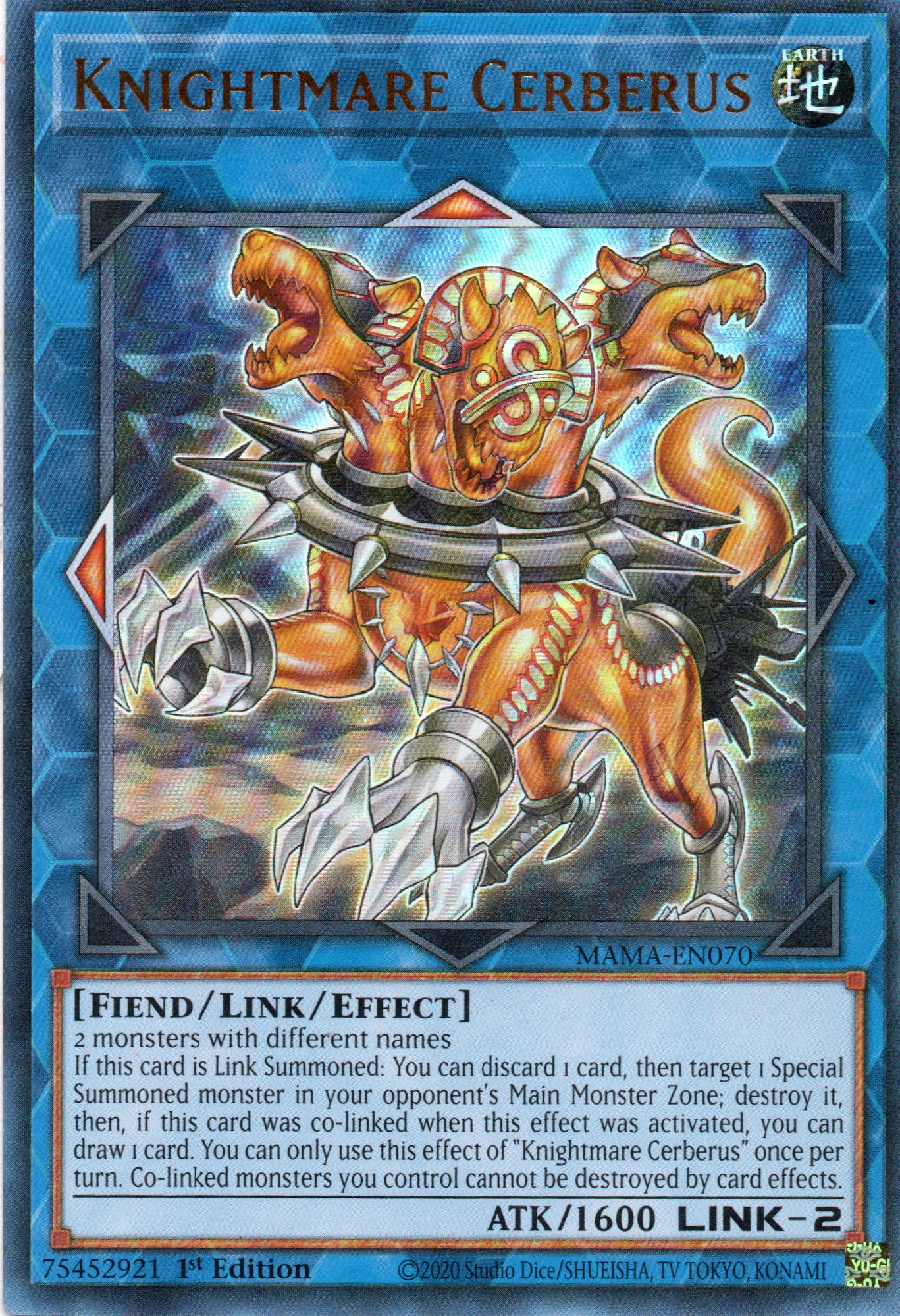 Knightmare Cerberus MAMA-EN070 Ultra rare