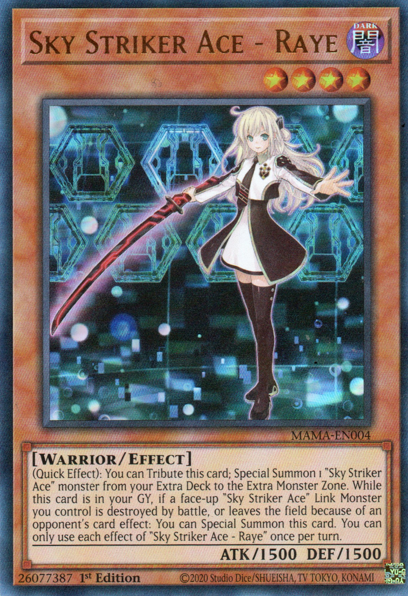 Sky Striker Ace - Raye MAMA-EN004 Ultra rare