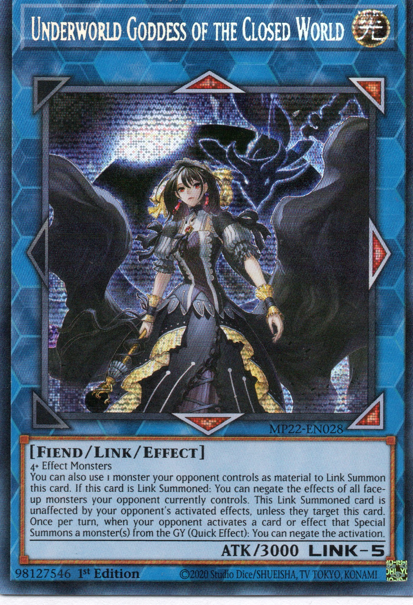 Underworld Goddess of the Closed World MP22-EN028 Secret rare