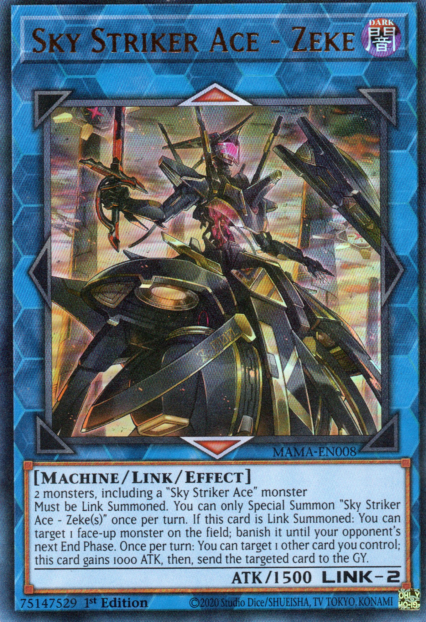 Sky Striker Ace - Zeke MAMA-EN008 Ultra rare