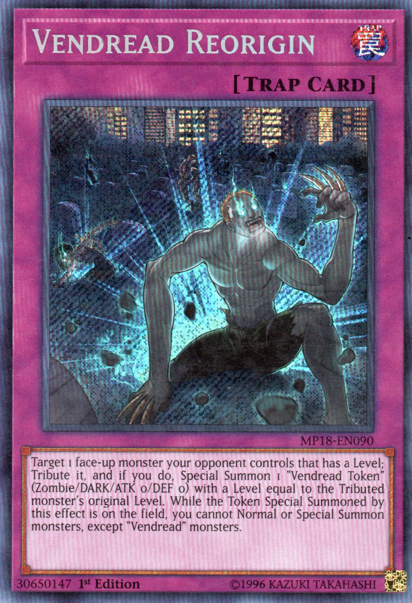 Vendread Reorigin MP18-EN090 Secret rare