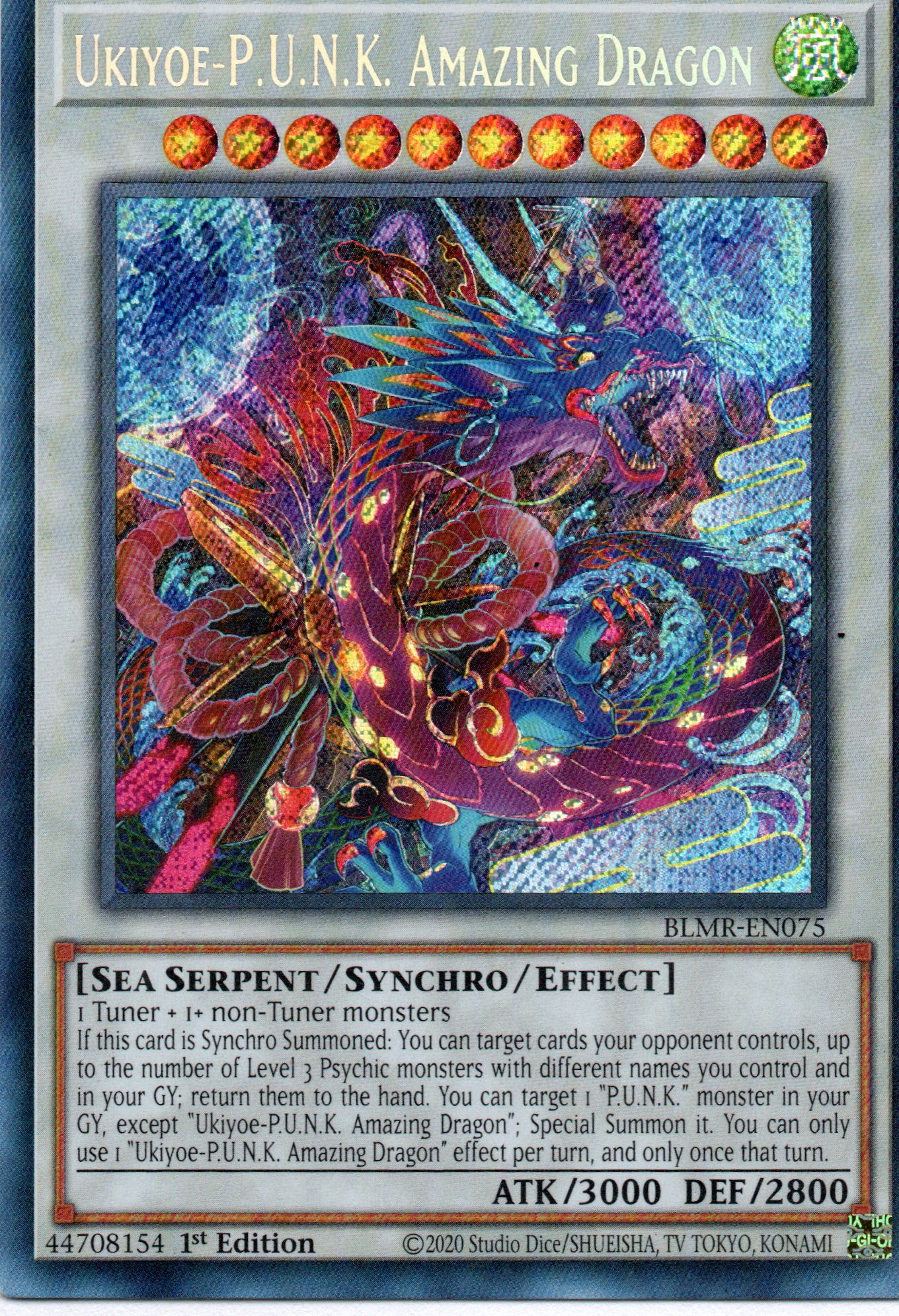 Ukiyoe-P.U.N.K. Amazing Dragon BLMR-EN075 Secret rare