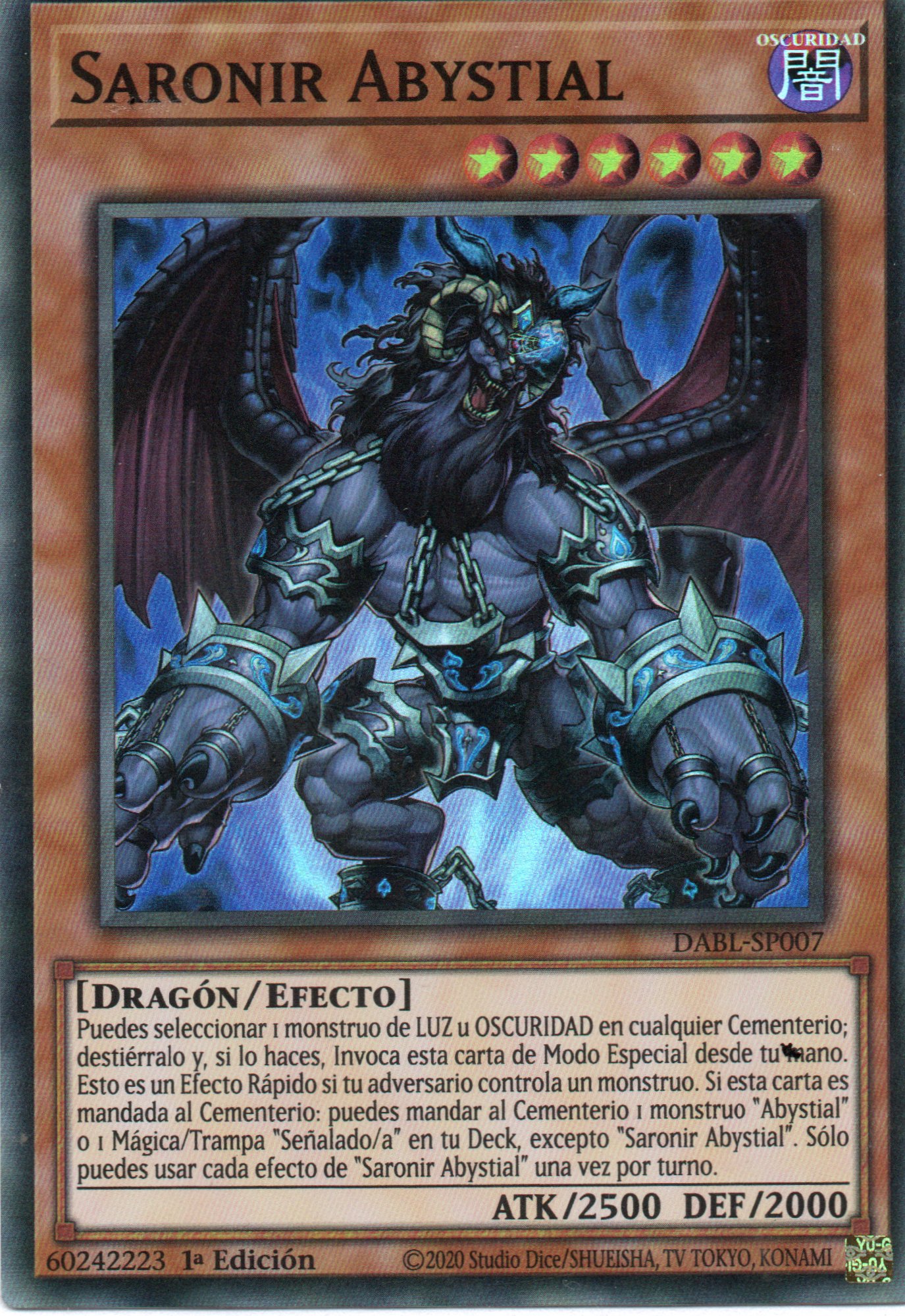 Saronir Abystial DABL-SP007 Super rare