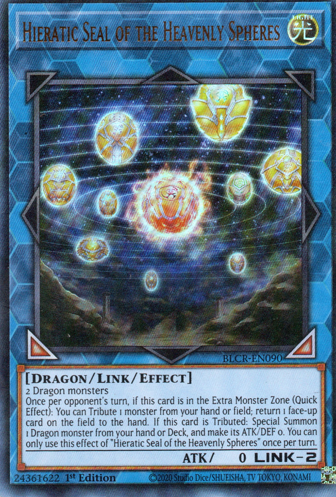 Hieratic Seal of the Heavenly Spheres BLCR-EN090 Ultra rare