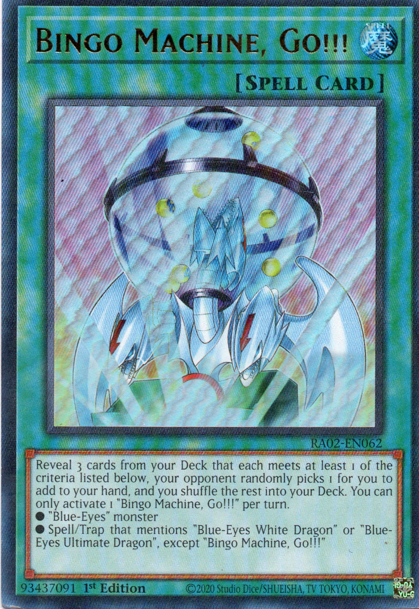 Bingo Machine, Go!!! RA02-EN062 Ultra rare