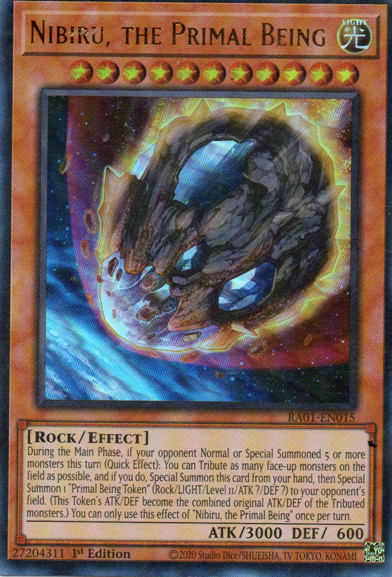 Nibiru, the Primal Being RA01-EN015 Ultra rare