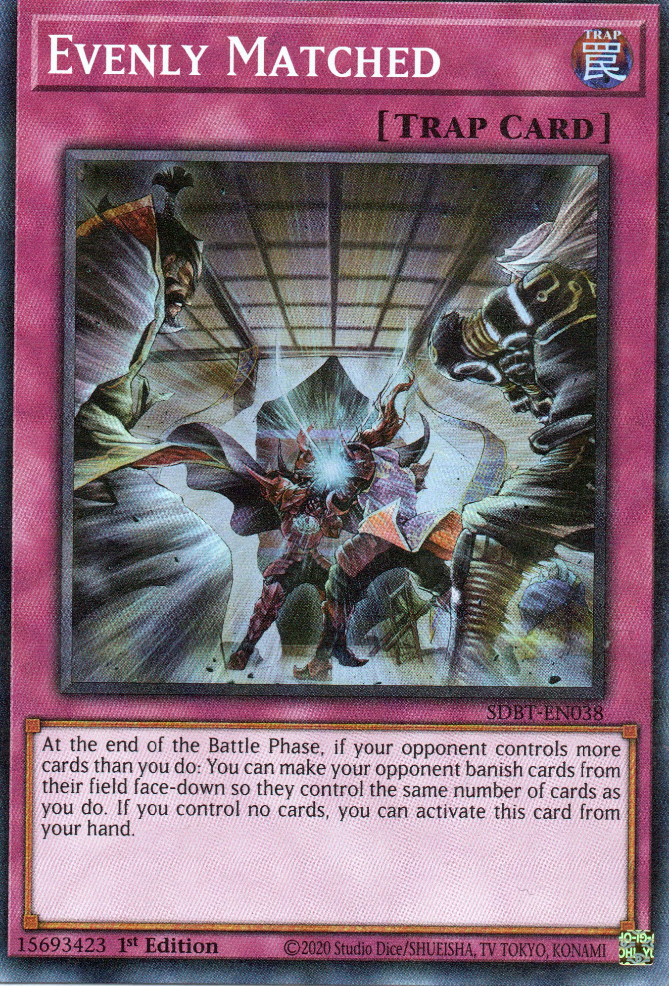 Evenly Matched SDBT-EN038 Super rare