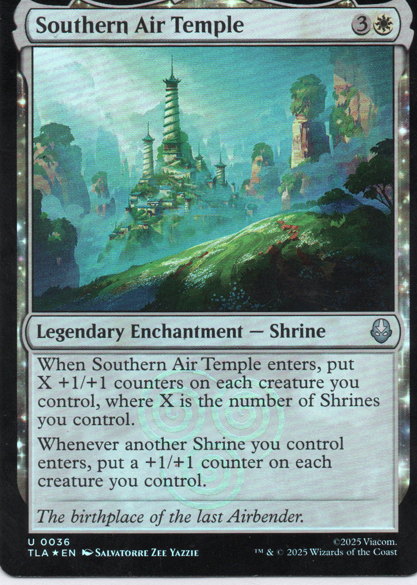 Southern Air Temple TLA 036 Uncommun Foil