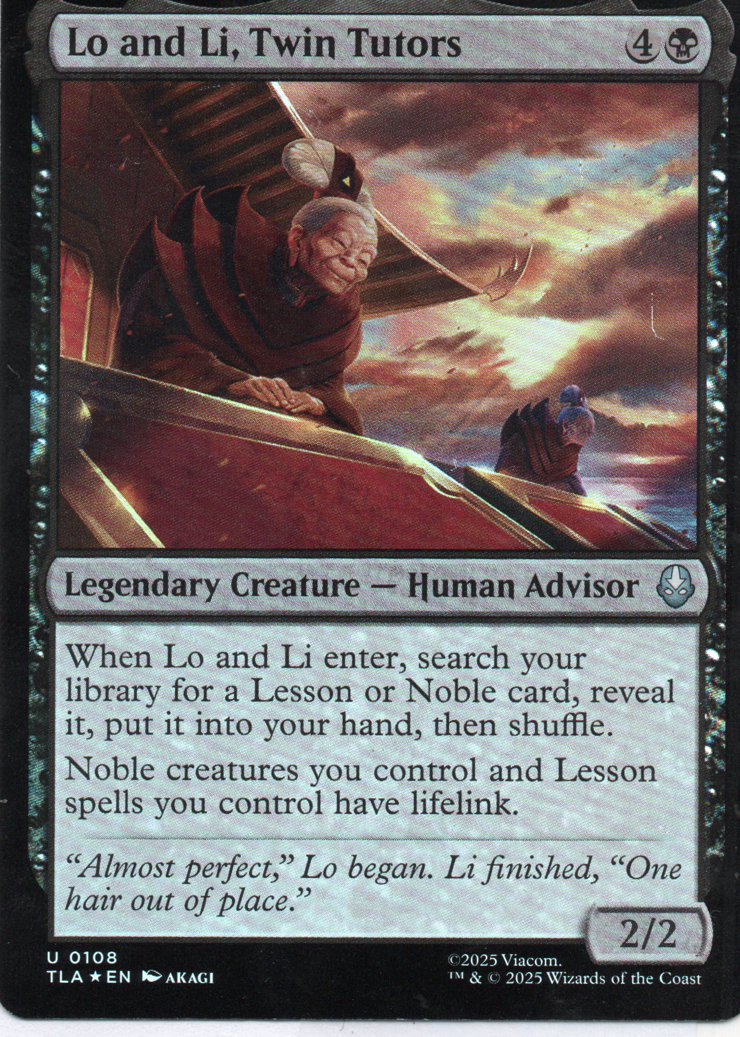 Lo and Li, Twin Tutors TLA 108 Uncommun Foil