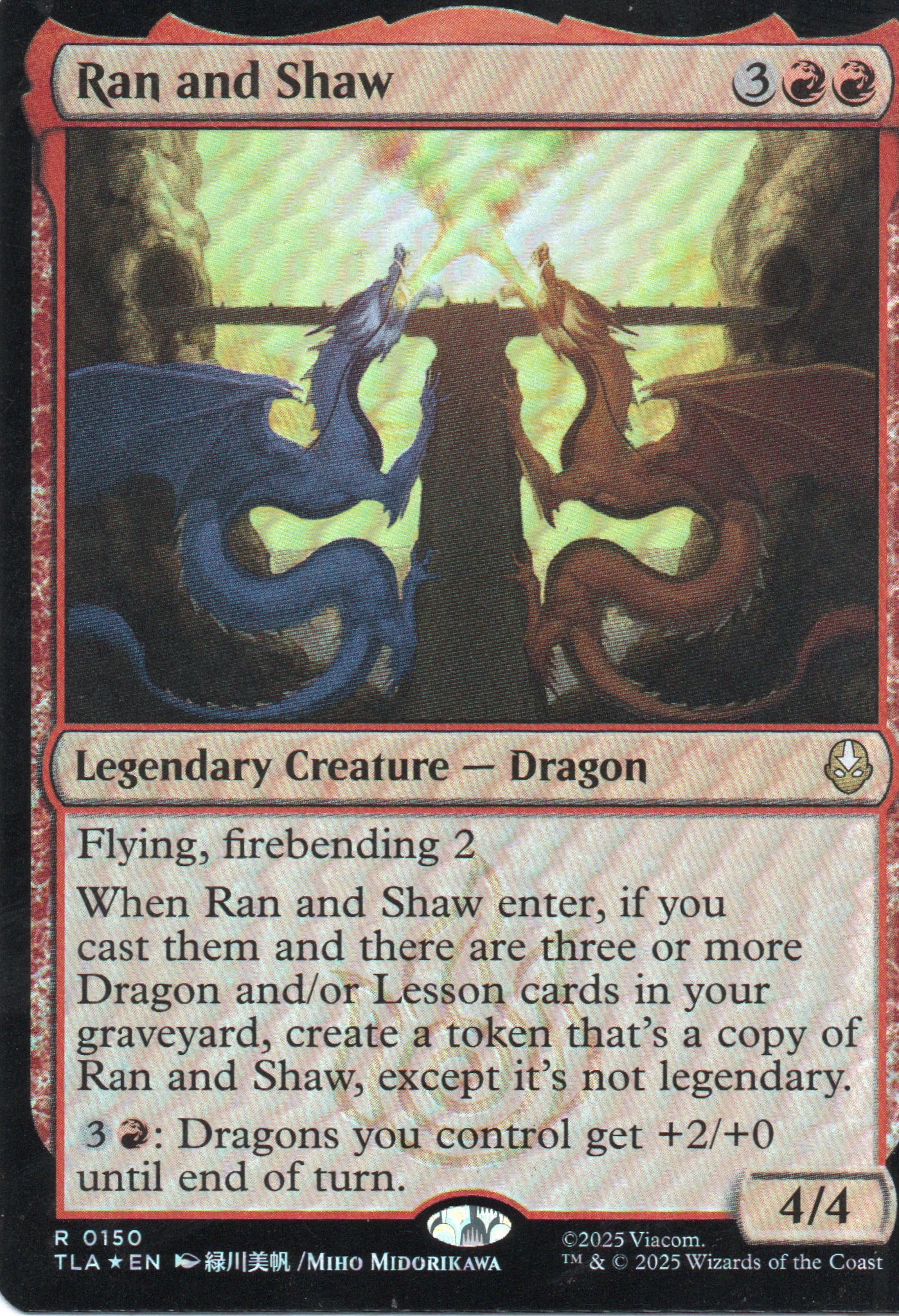  Ran and Shaw TLA 150 Rare Foil 1