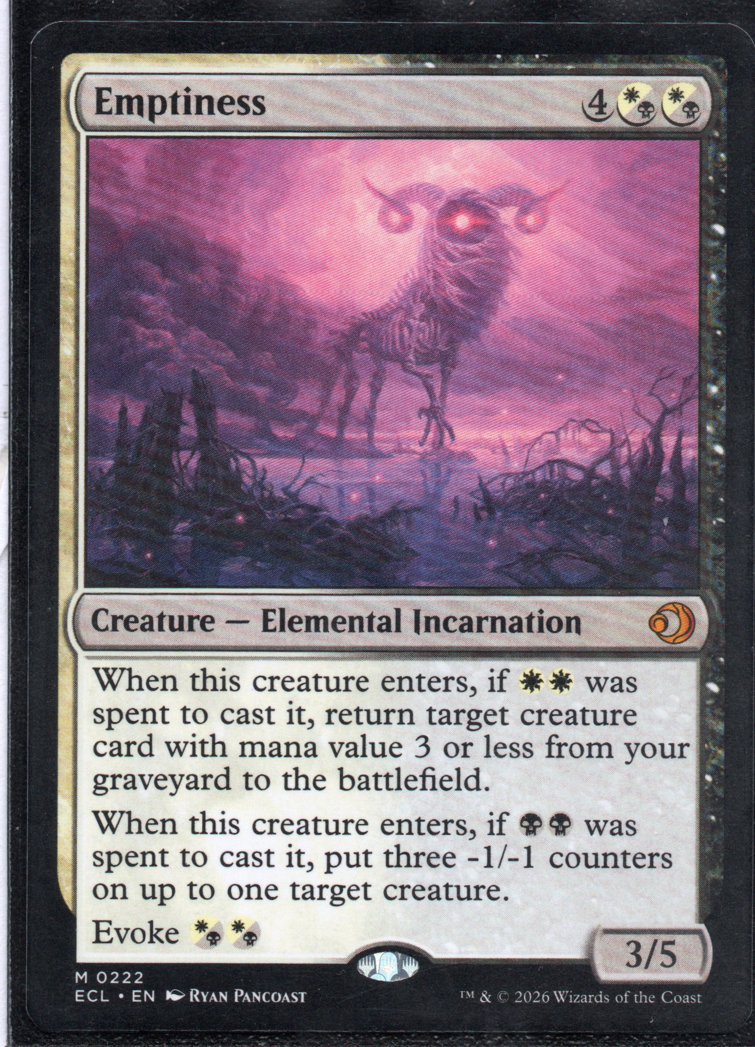  Emptiness ECL 222 Mythic 1