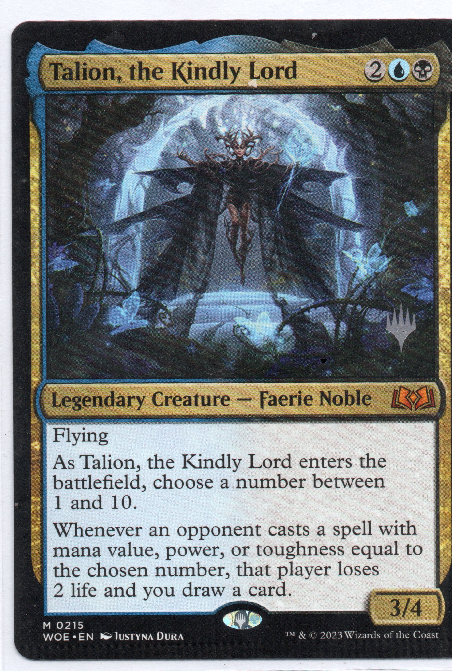  Talion, the Kindly Lord WOE 215 Mythic 1