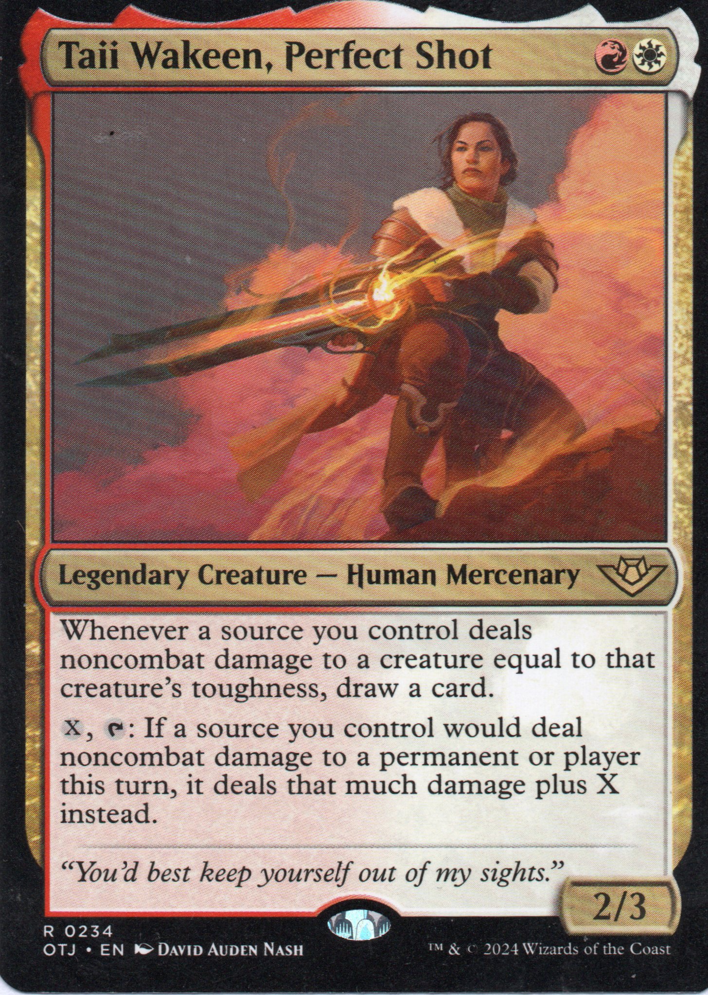  Taii Wakeen, Perfect Shot OTJ 234 Rare 1