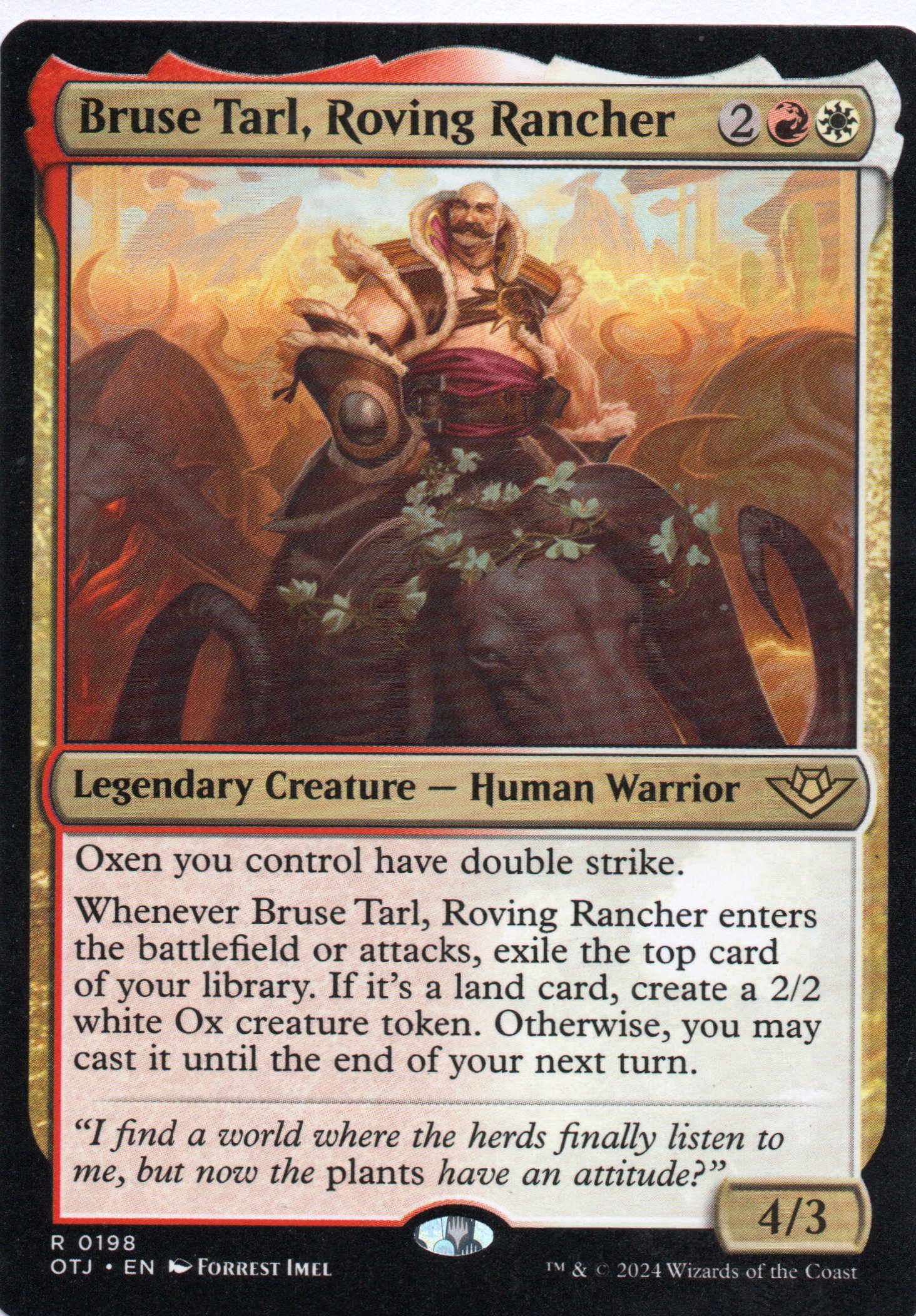  Bruse Tarl, Roving Rancher OTJ 198 Rare 1