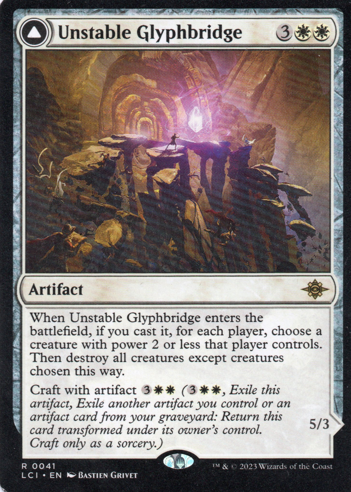  Unstable Glyphbridge LC 141 Rare 1