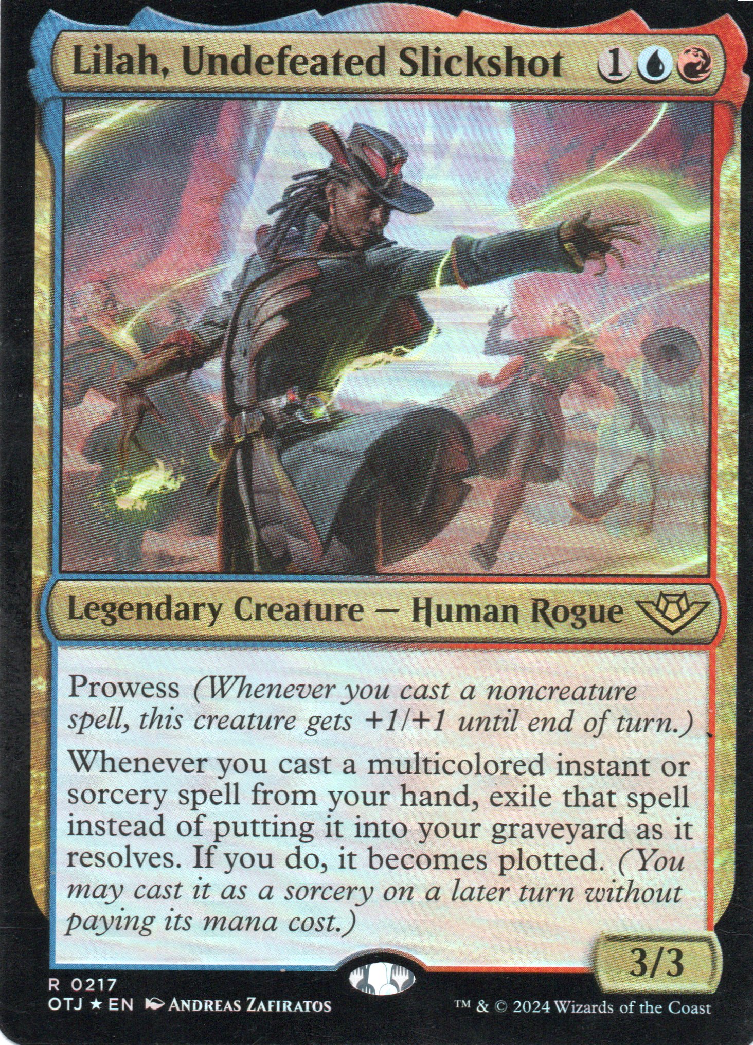  Lilah, Undefeated Slckshot OTJ 217 Rare Foil 1