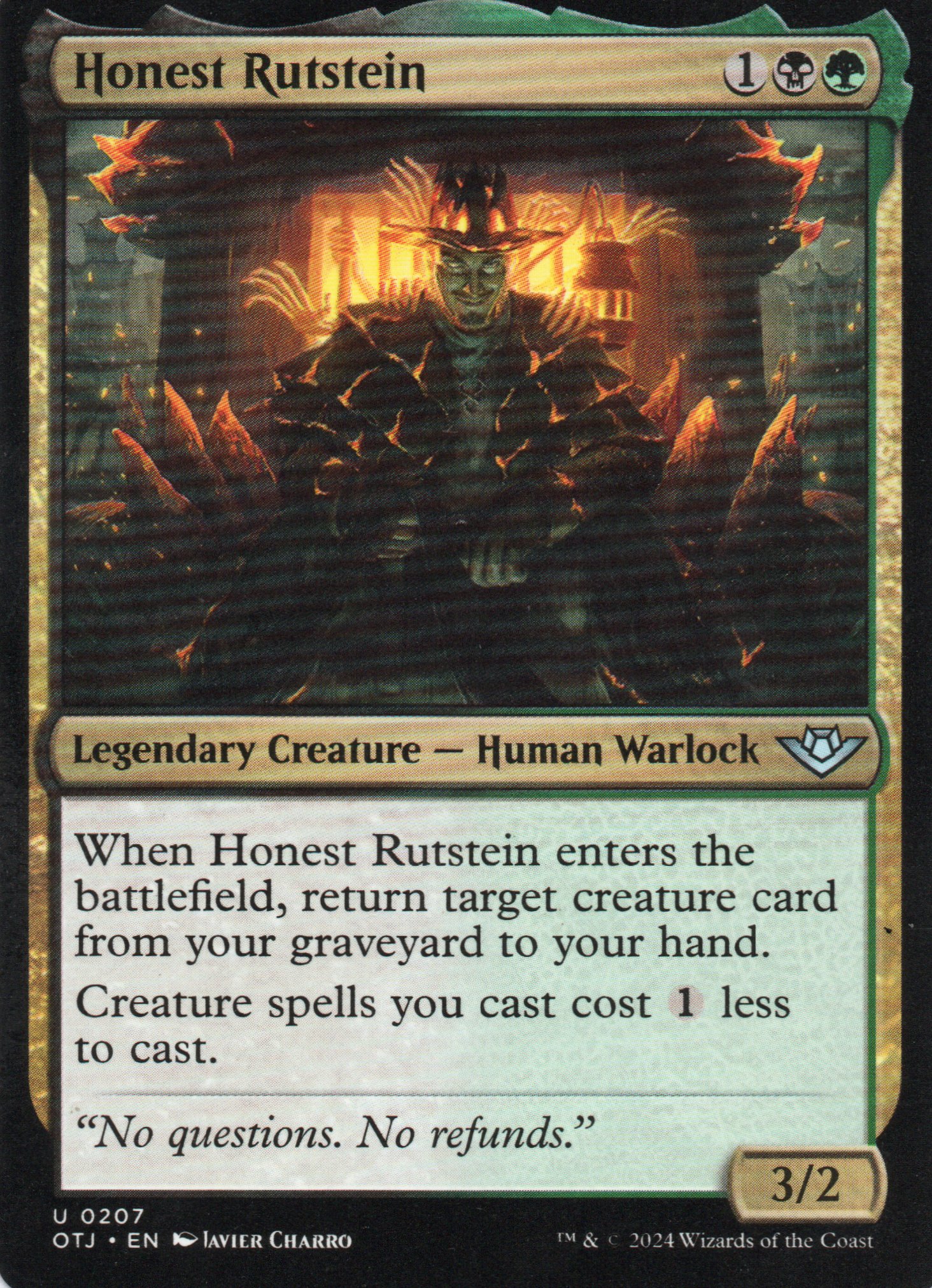  Honest Rutstein OTJ 207 Uncommun 1