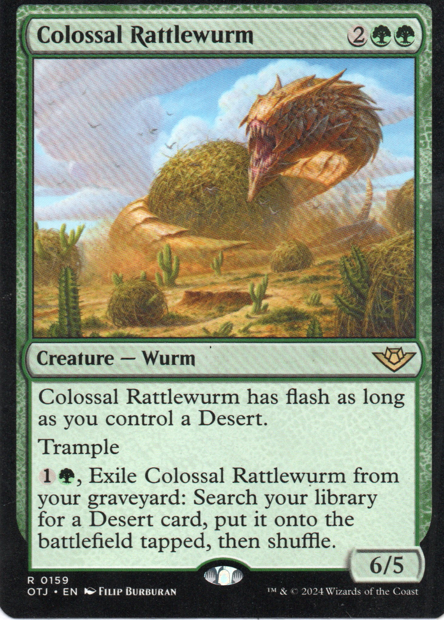  Colossal Rattlewurm OTJ 159 Rare 1