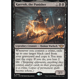  Kaervek, the Punisher OTJ 92 Rare 1