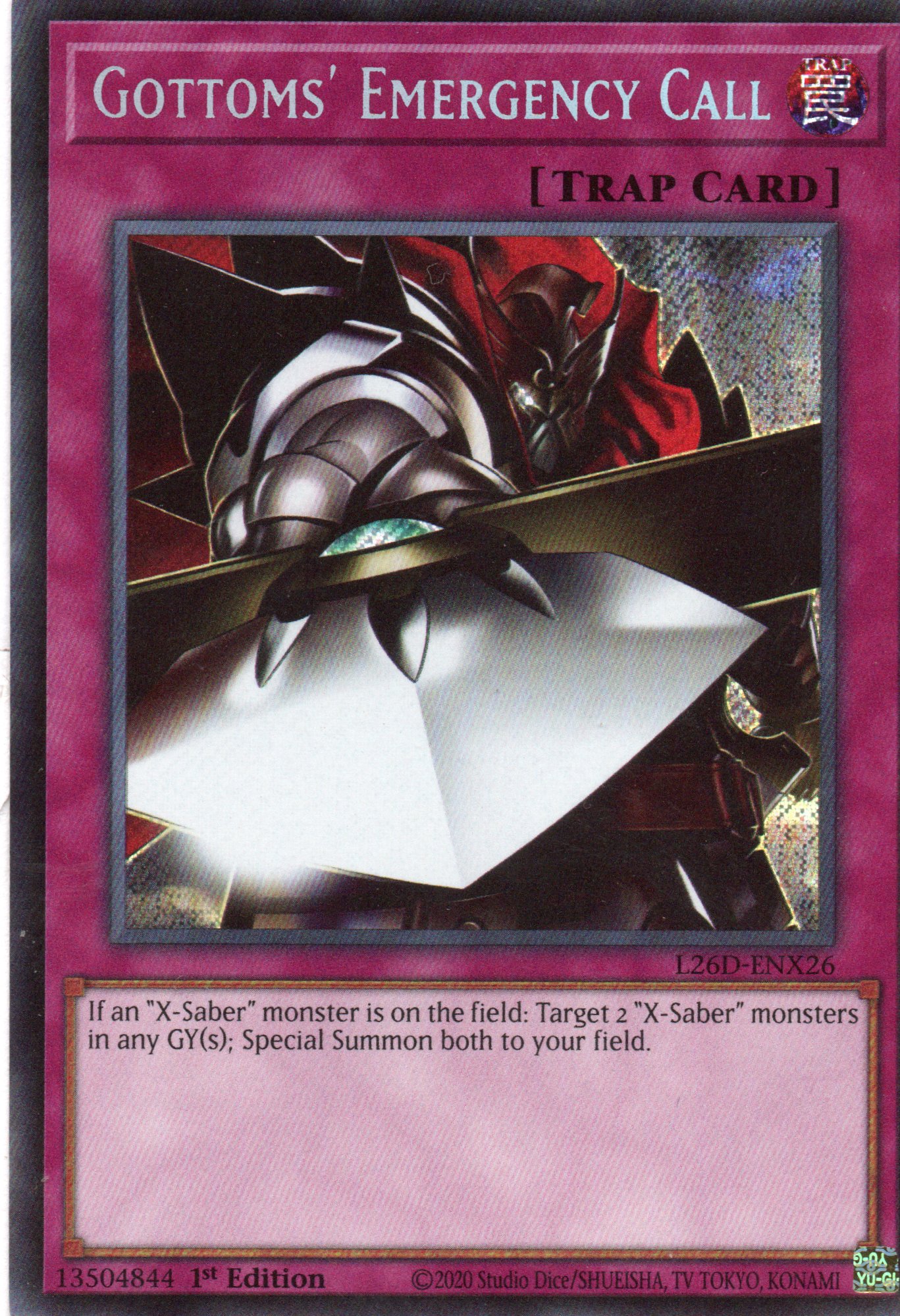 Gottoms' Emergency Call L26D-ENX26 Secret rare