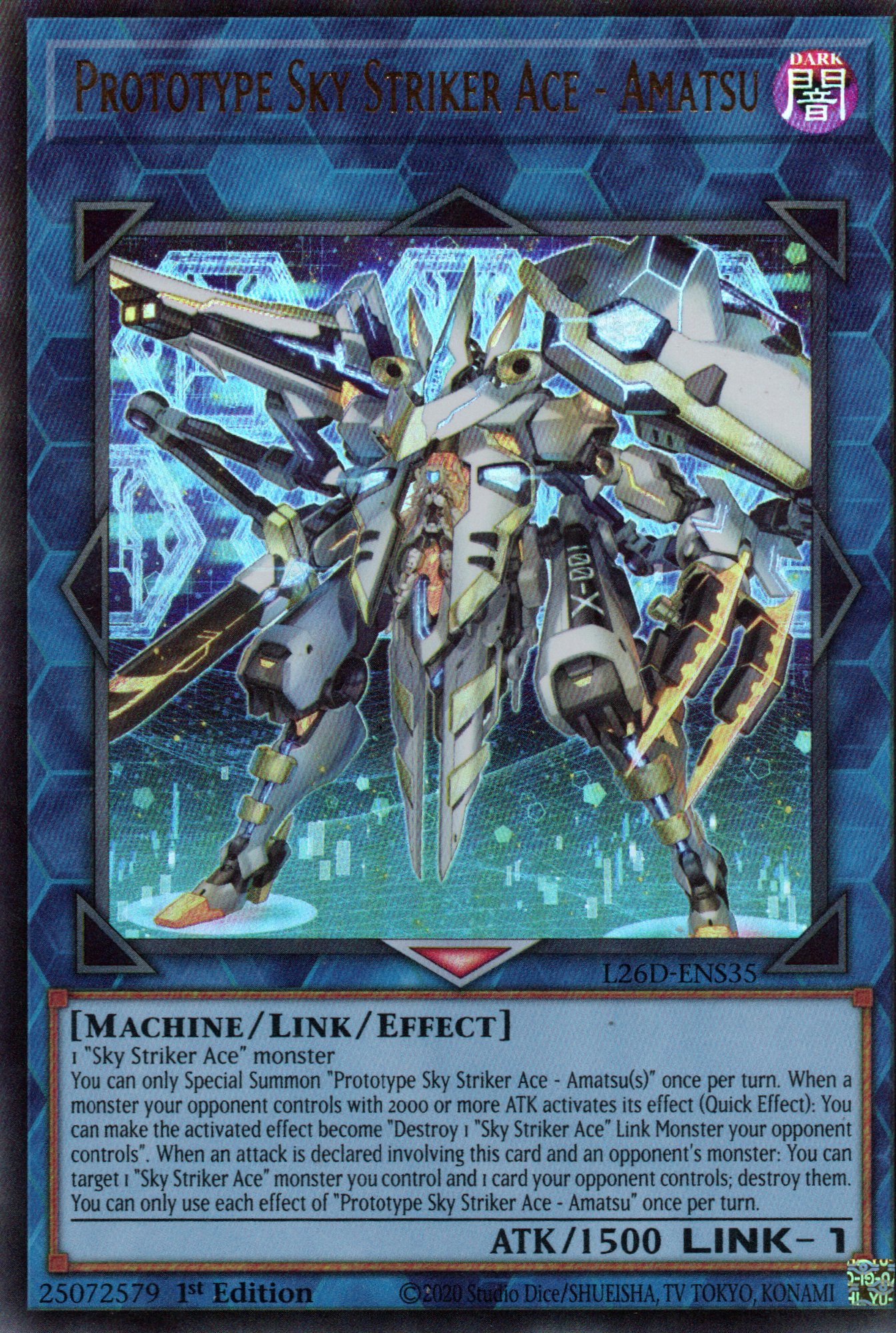 Prototype Sky Striker Ace - Amatsu L26D-ENS35 Ultra rare
