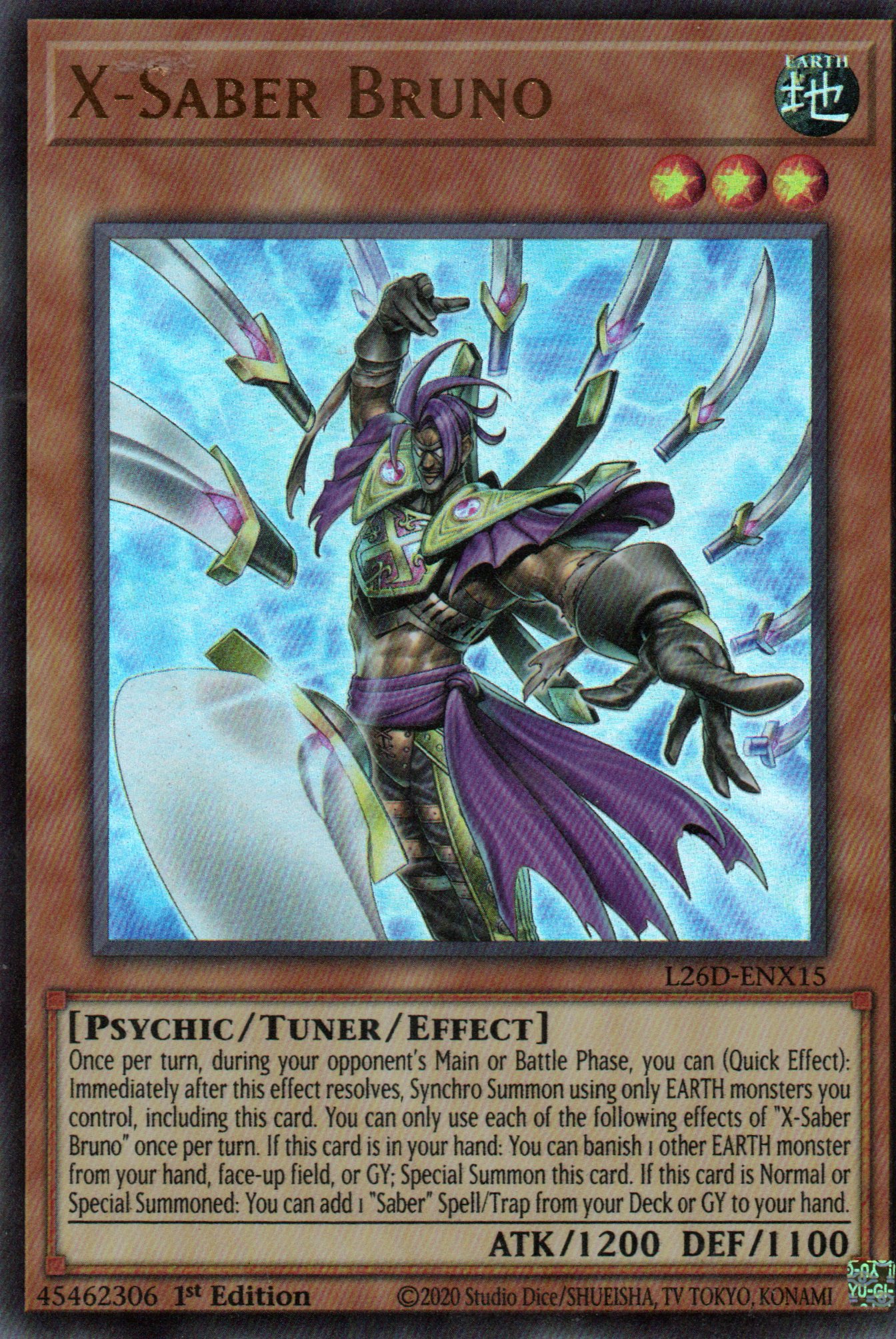 X-Saber Bruno L26D-ENX15 Ultra rare