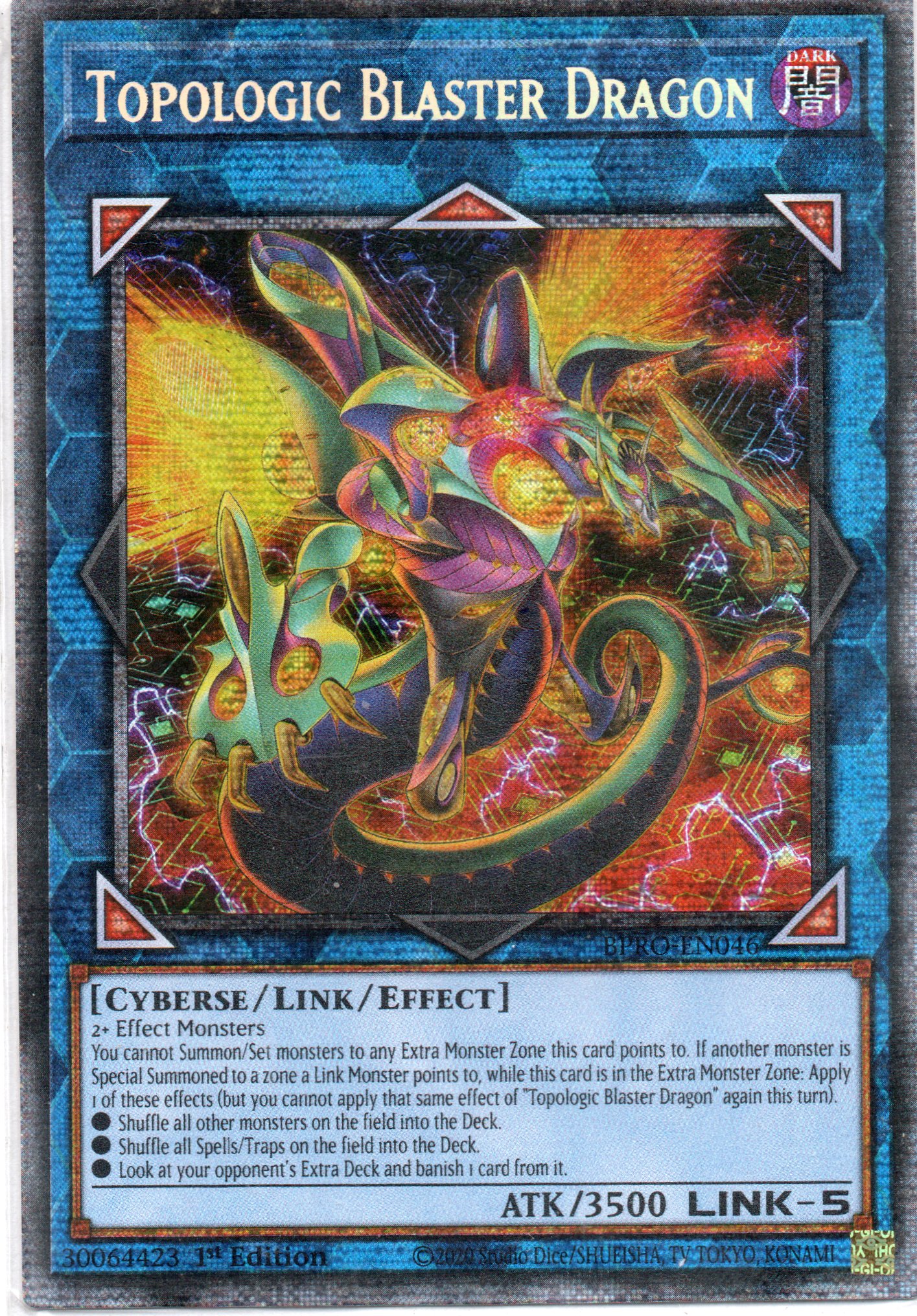 Topologic Blaster Dragon BPRO-EN46 Starlight rare