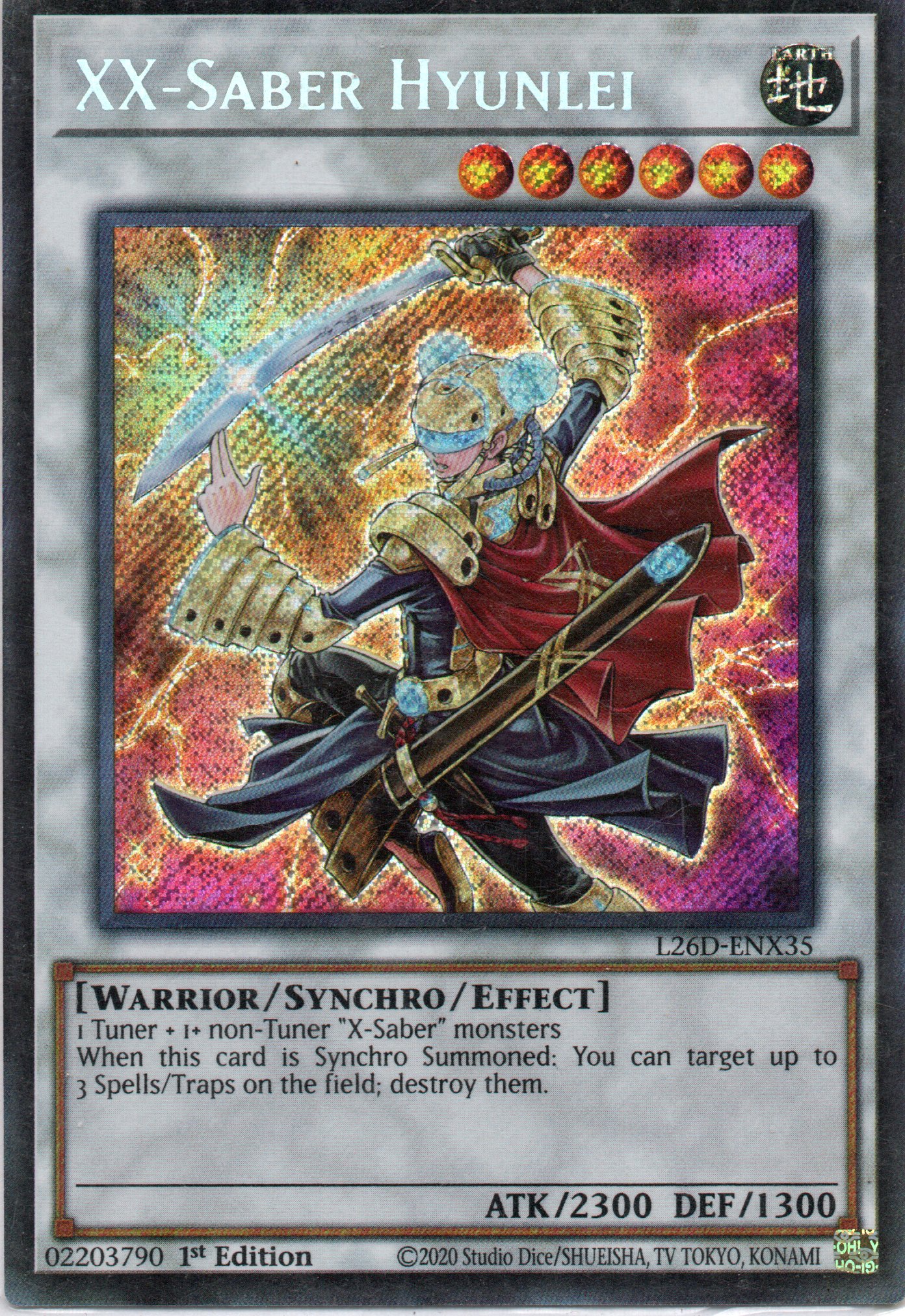 XX-Saber Hyunlei L26D-ENX35 Secret rare