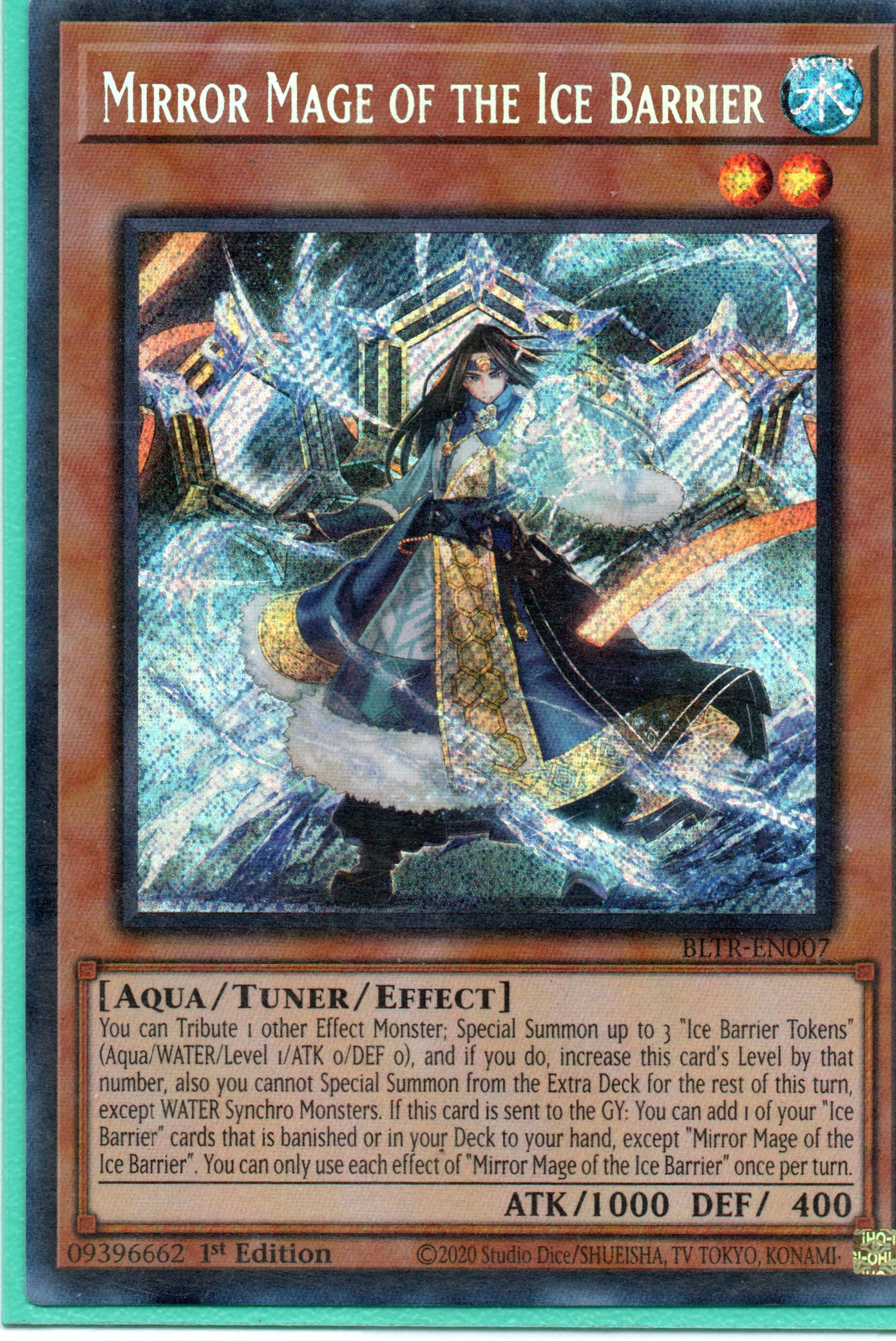 Mirror Mage of the Ice Barrier BLTR-EN007 Secret rare