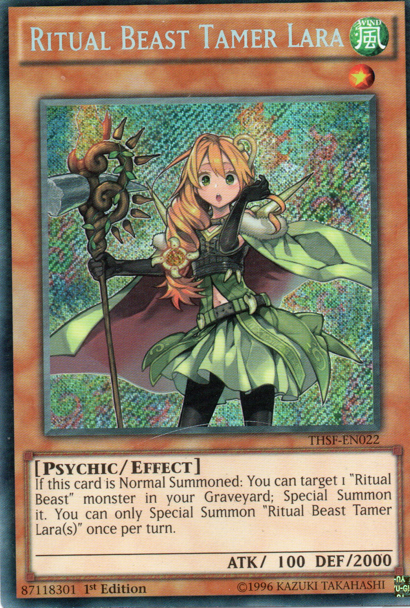Ritual Beast Tamer Lara THSF-EN022 Secret rare