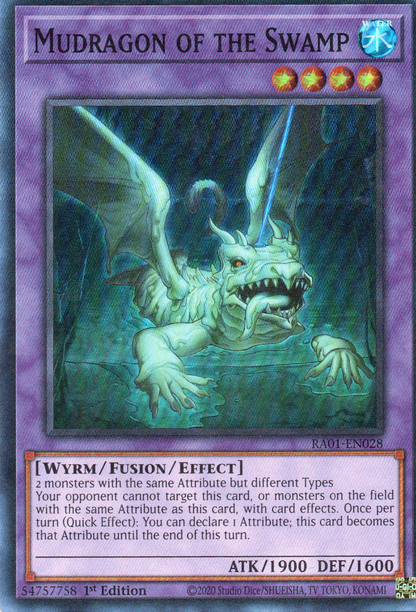 Mudragon of the Swamp RA01-EN028 Super rare