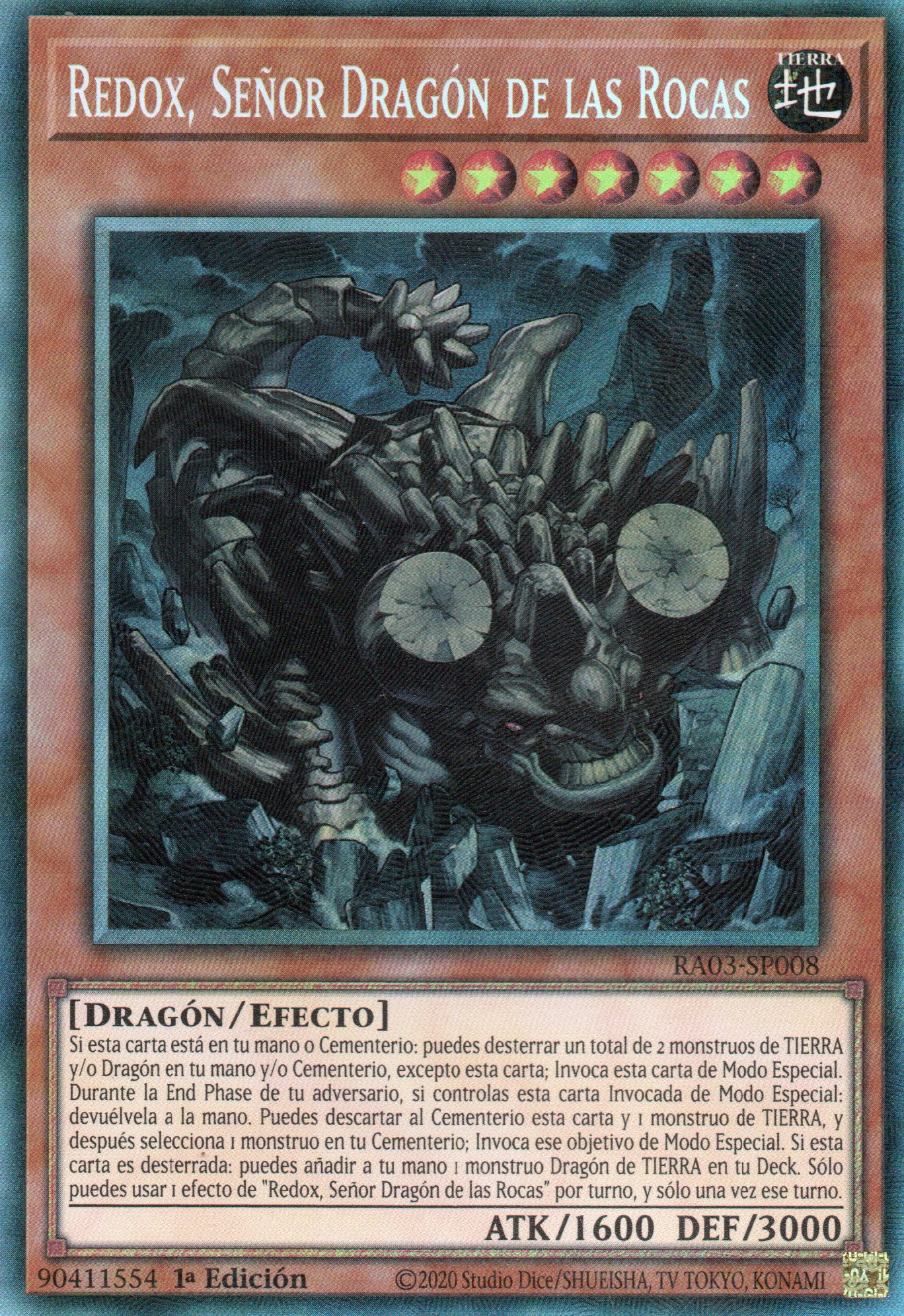 Redox, Señor Dragon de las Rocas RA03-SP008 Collector rare