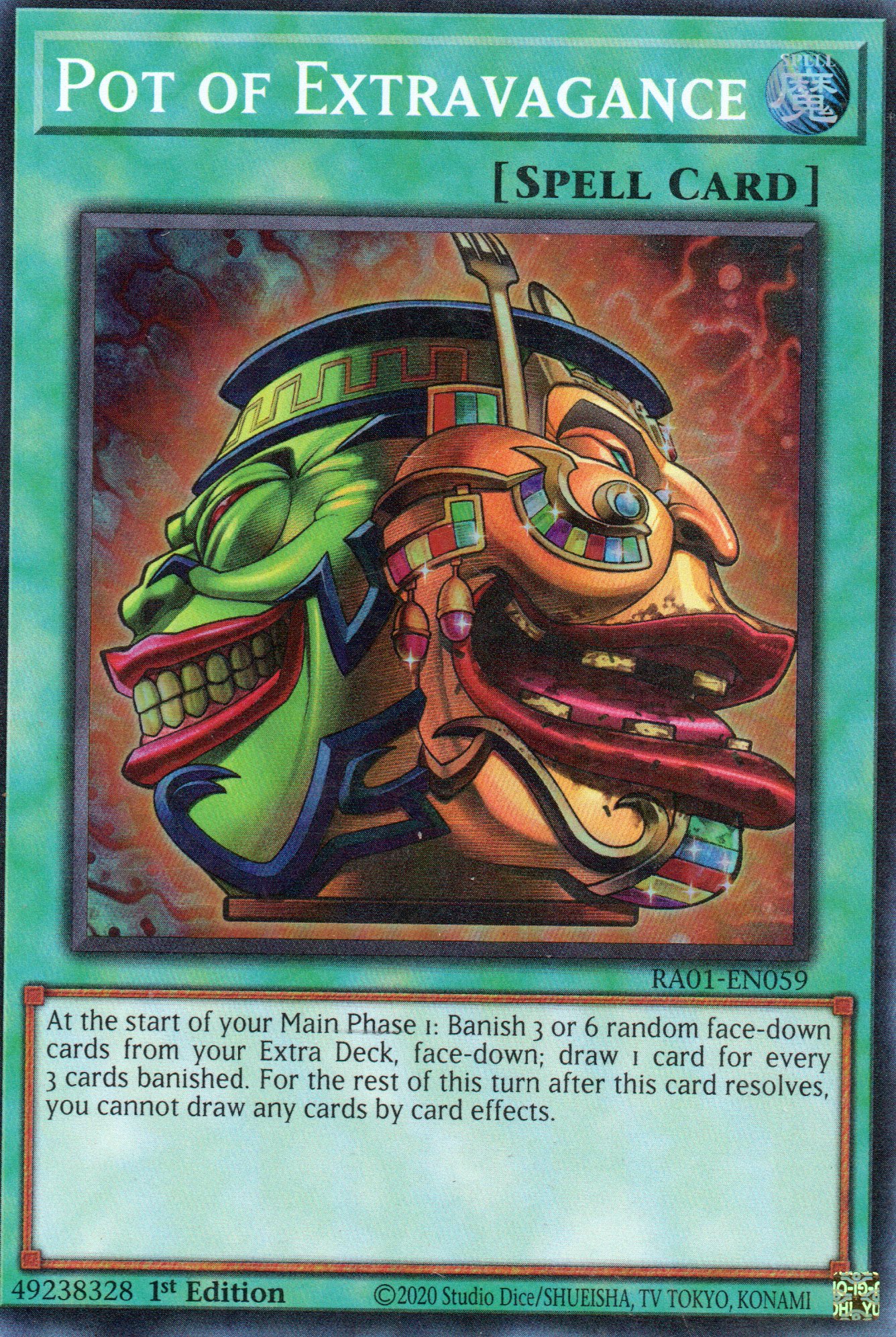 Pot of Extravagance RA01-EN059 Super rare