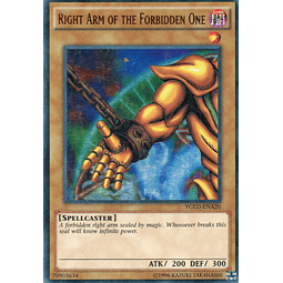 Right Arm of the Forbidden One YGLD-ENA20 Ultra rare