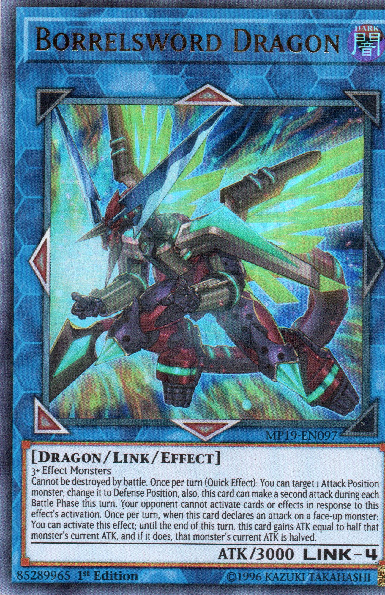 Borrelsword Dragon MP19-EN097 Ultra rare
