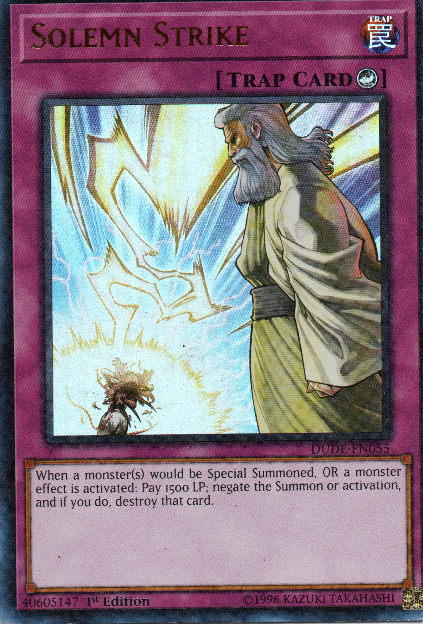 Solemn Strike DUDE-EN055 Ultra rare