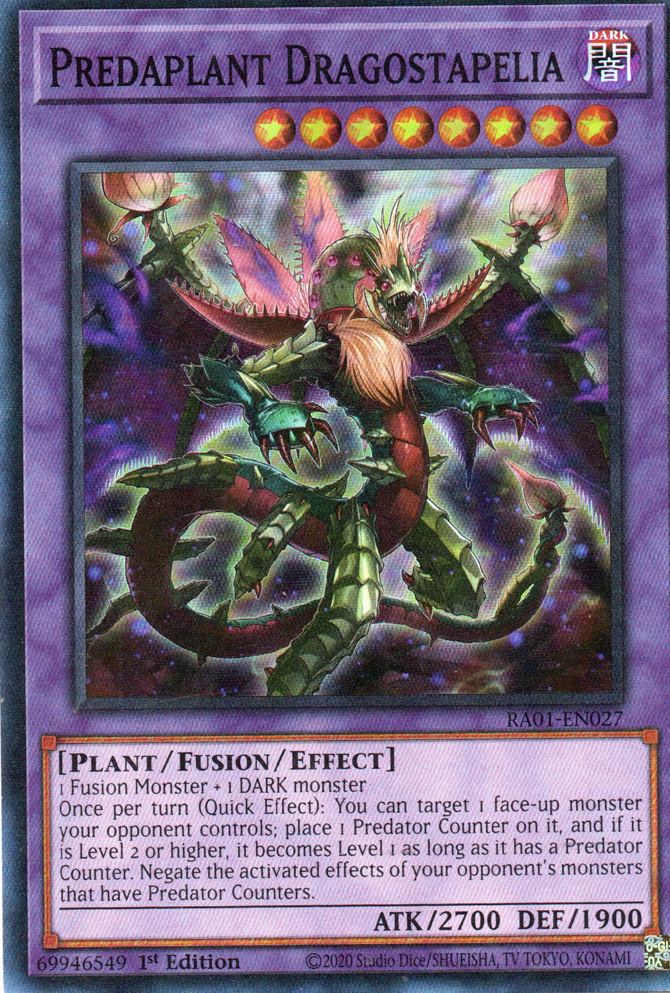 Predaplant Dragostapelia RA01-EN027 Super rare