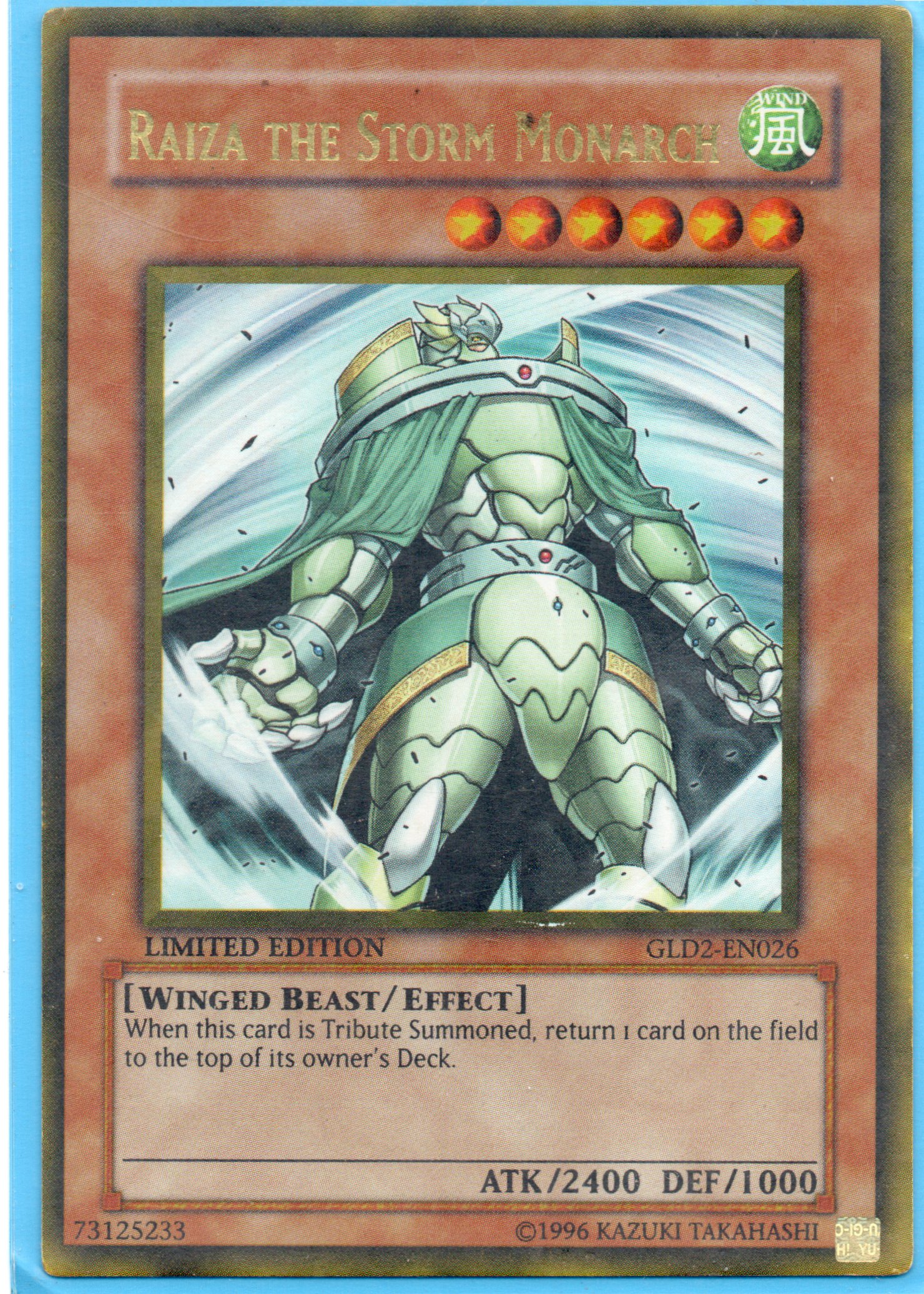 Raiza the Storm Monarch GLD2-EN026 Gold rare