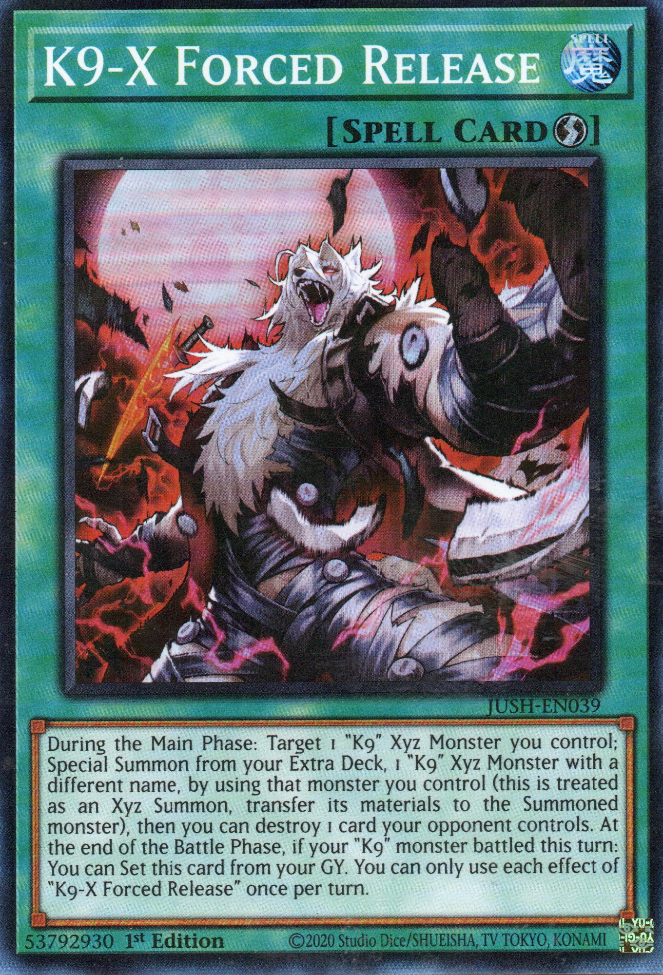 K9-X Forced Release JUSH-EN039 Super rare