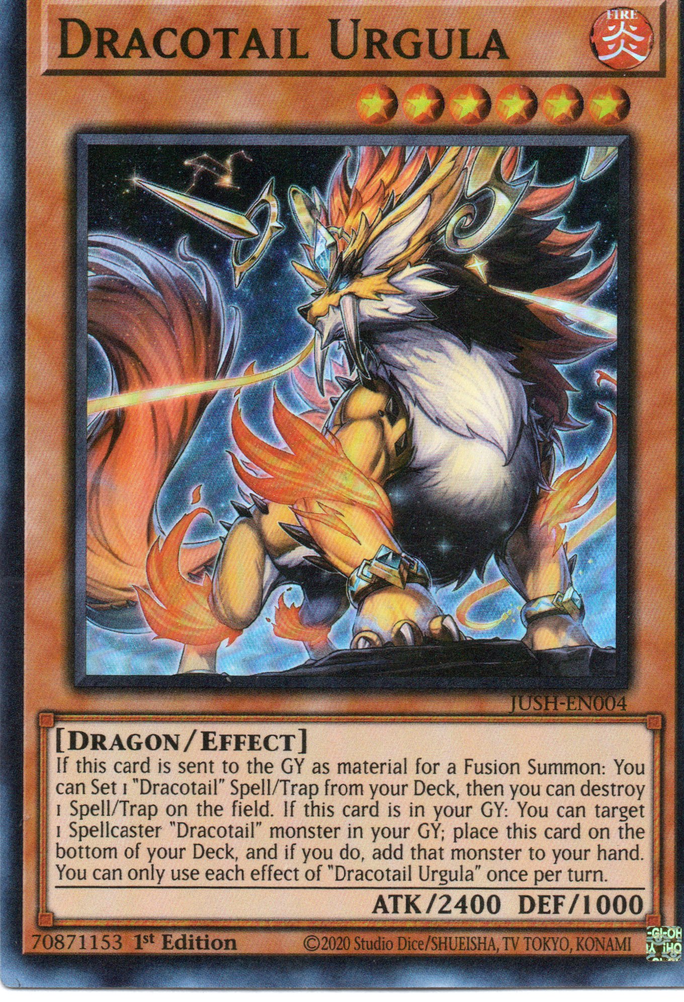 Dracotail Urgula JUSH-EN004 Super rare