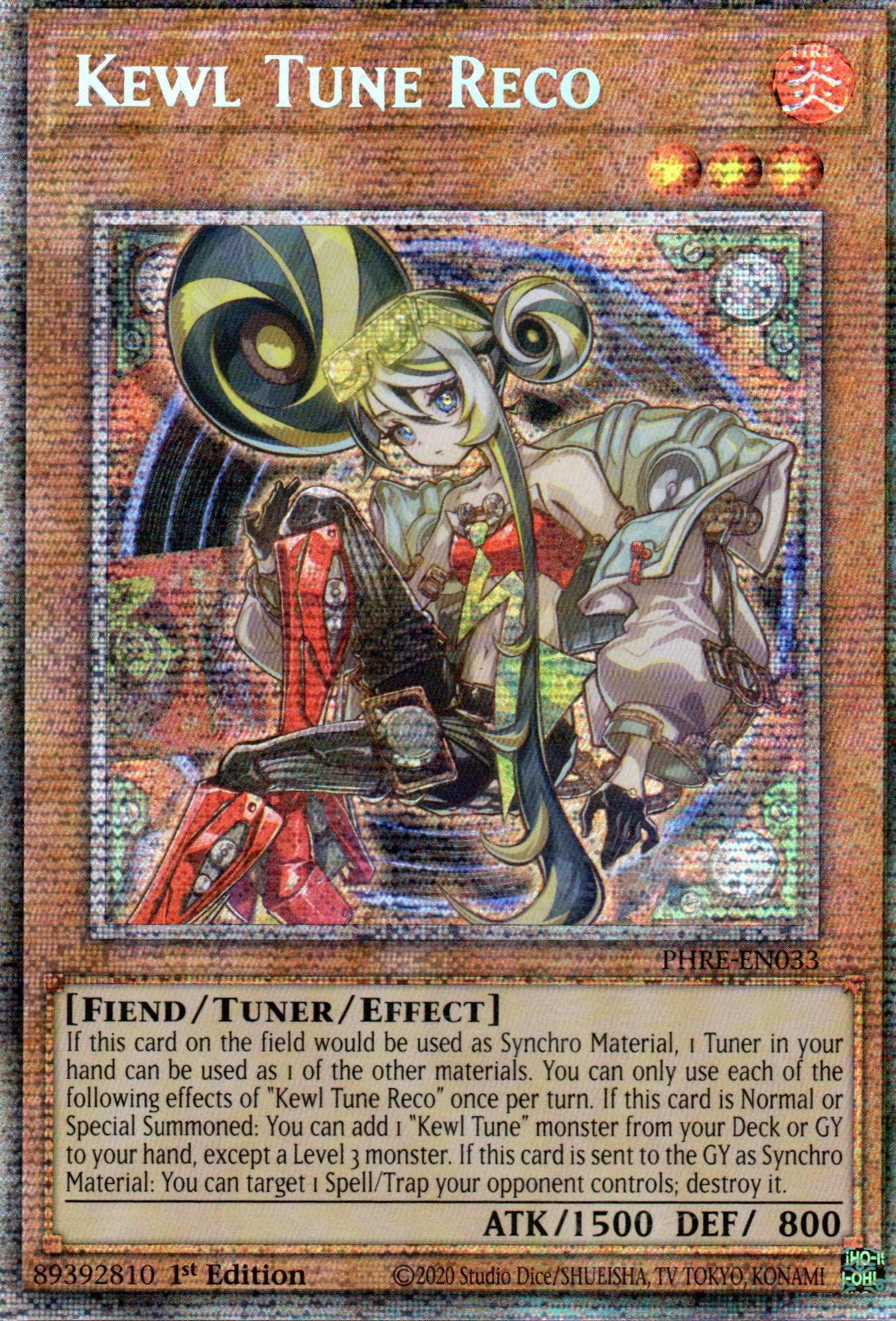 Kewl Tune Reco PHRE-EN033 Starlight rare