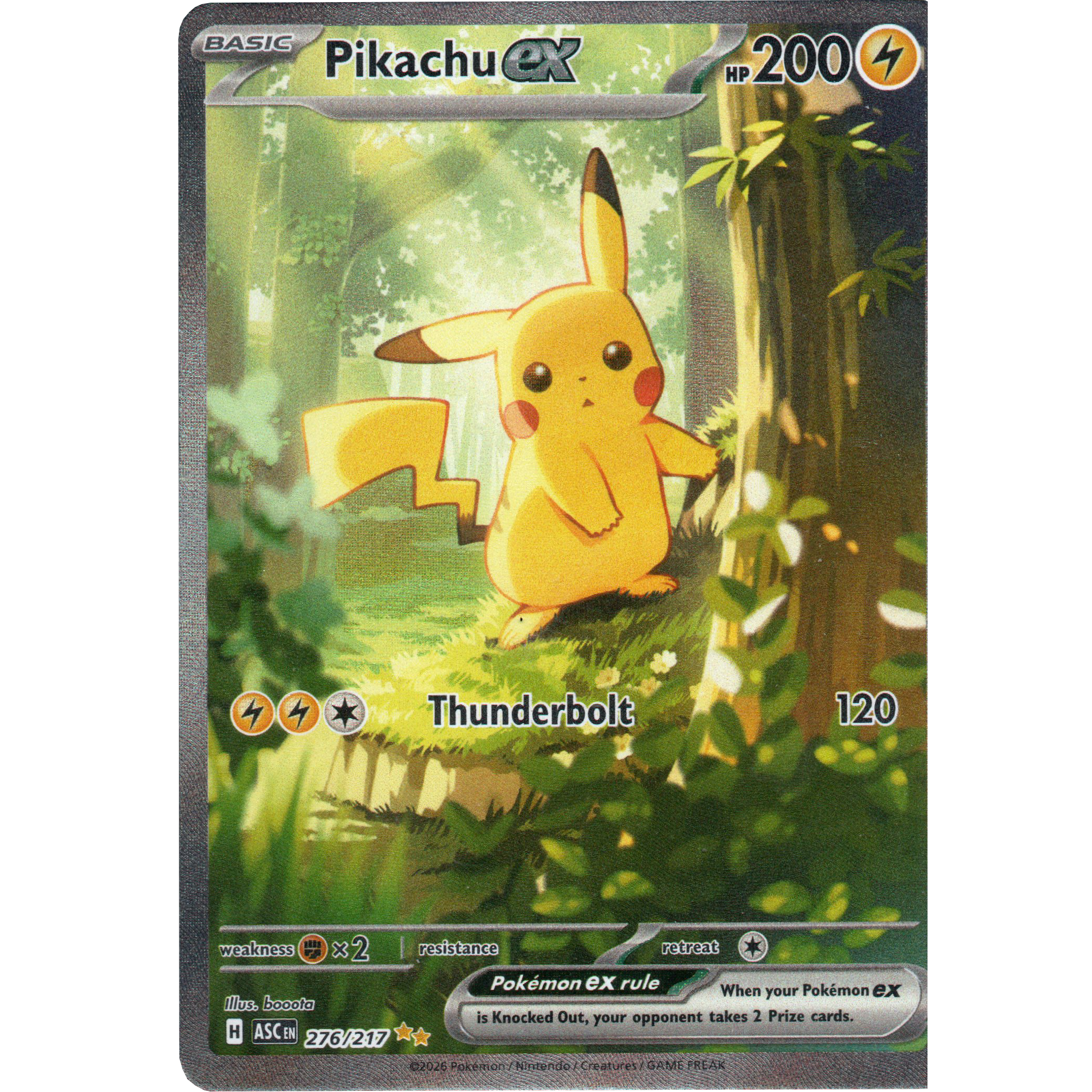 Pikachu ex ASC 276 Special Illustration rare Ingles