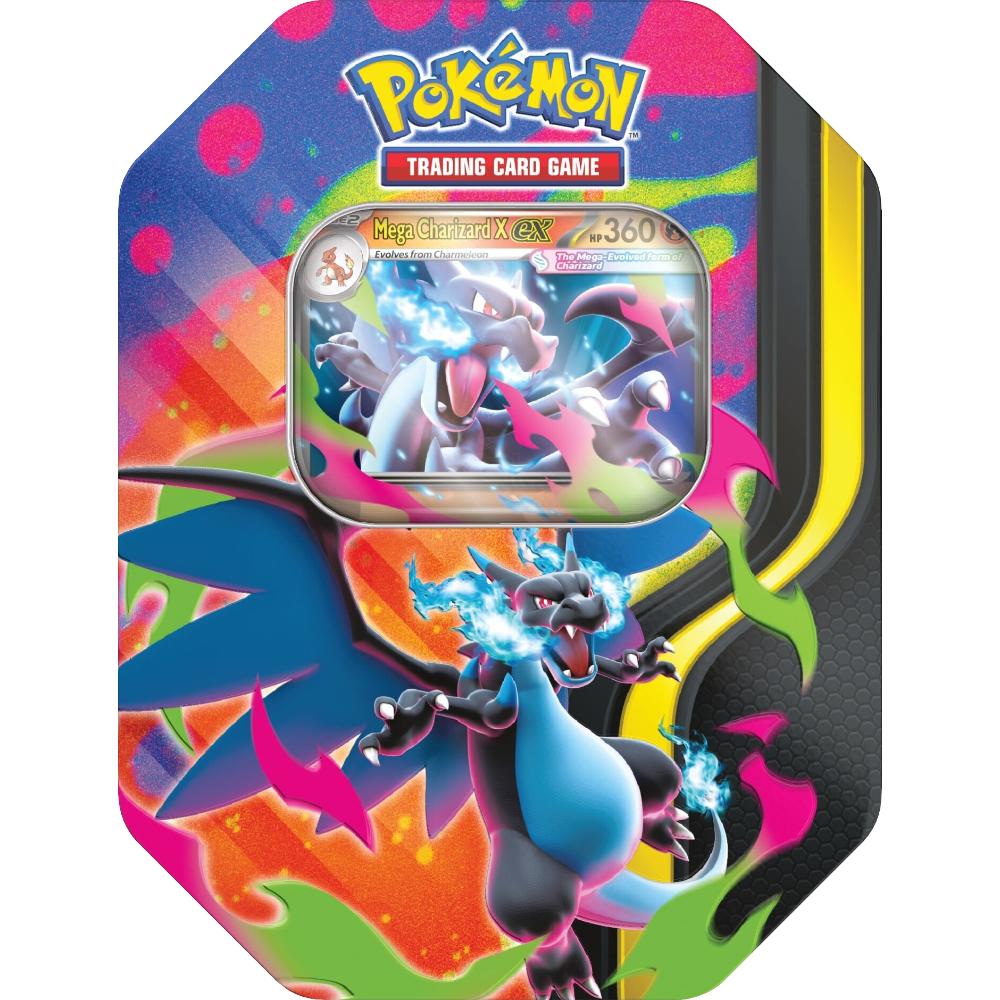  Pokemon tcg: Mega Charizard X ex Tin ingles