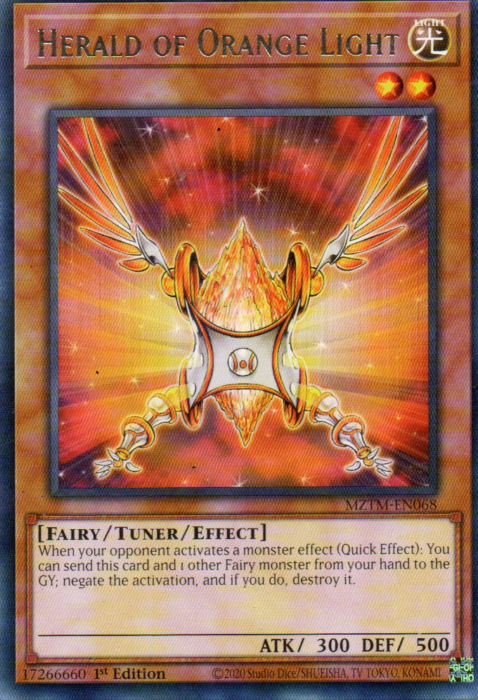 Herald of Orange Light MZTM-EN068 Rare