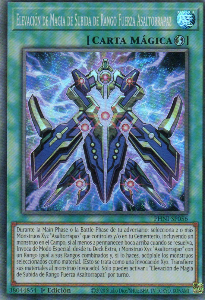 Elevacion de Magia Subida de Rango Fuerza Asaltorrapaz PHNI-SP056 Super rare